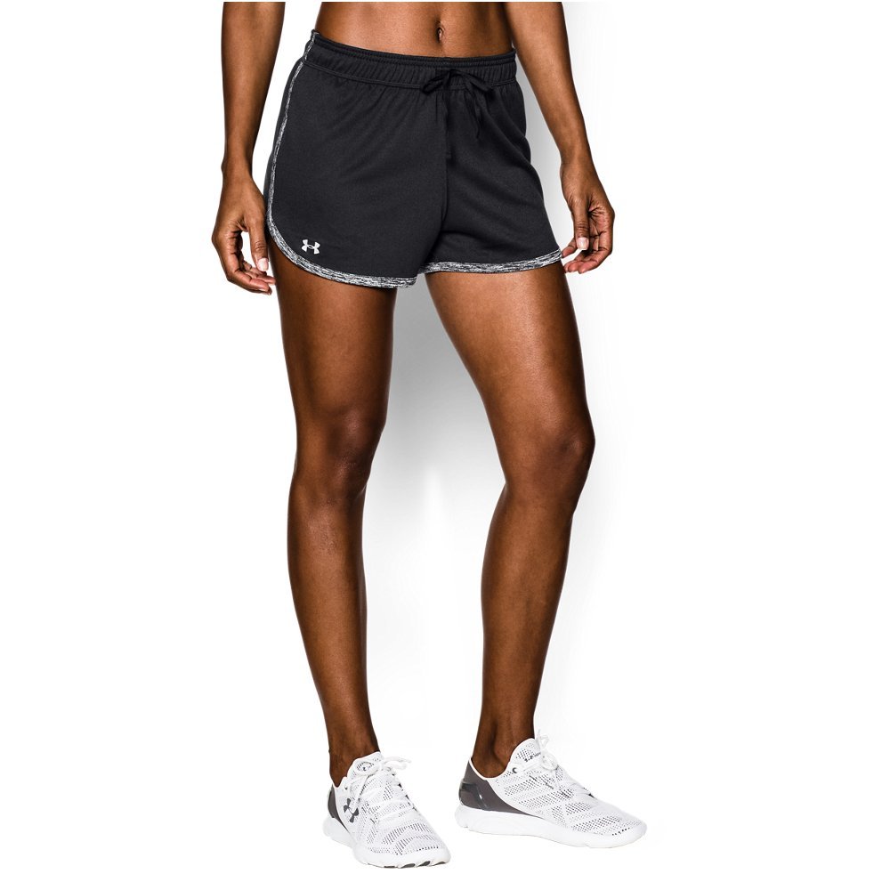 Under Armour Women's Tech Shorts - Lightweight, Moisture-Wicking Athletic Shorts for Running, Yoga & Gym Workouts | Perfect for Active Lifestyles & Summer Sports