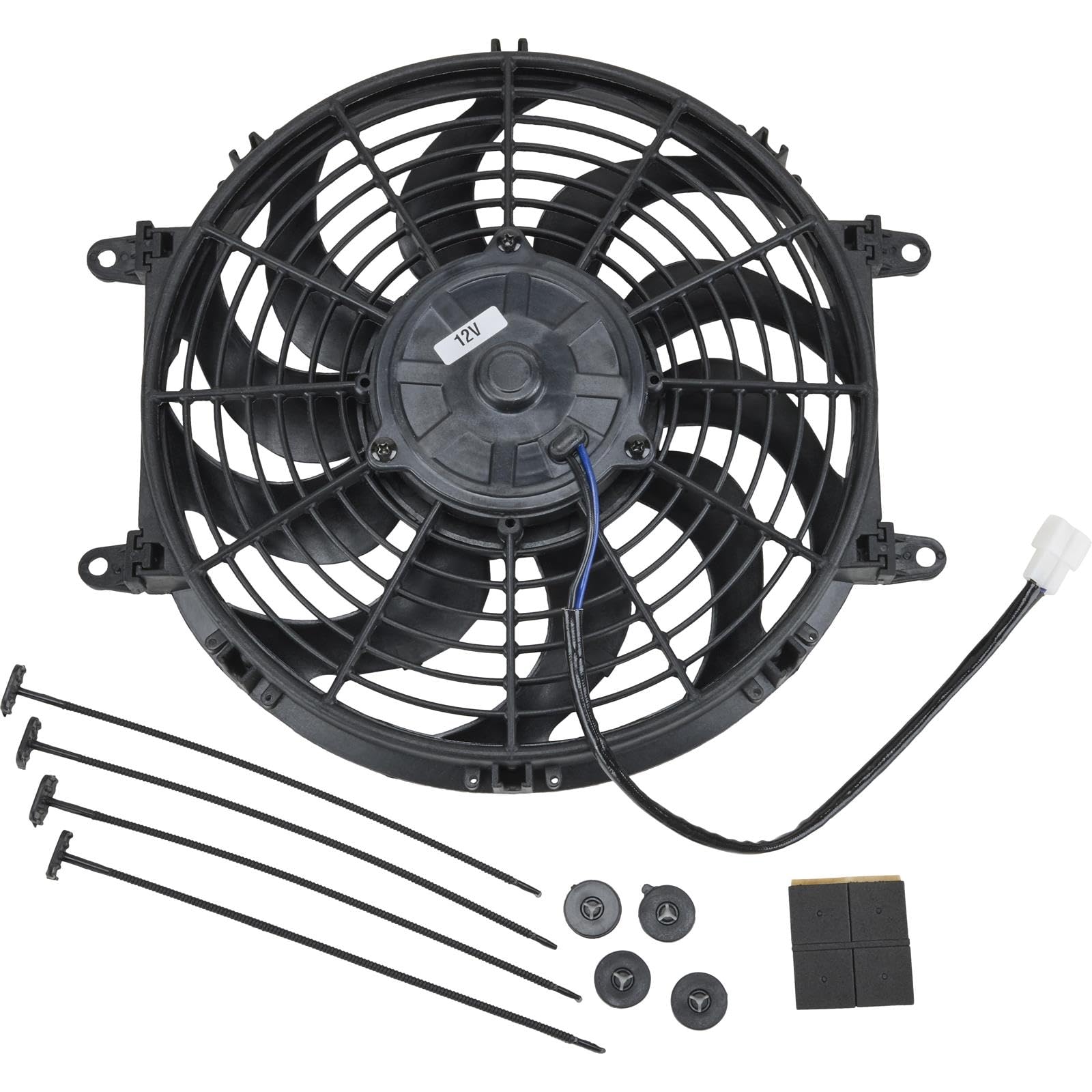 Speedway 12 Inch Universal Electric Radiator Cooling Fan - High Performance Cooling for Cars, Trucks & SUVs - Perfect for Engine Overheating Prevention & Summer Driving