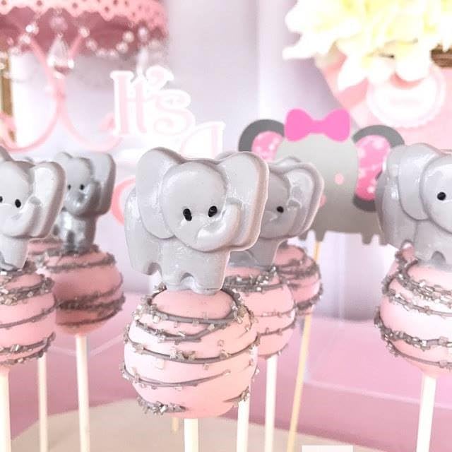 Elephant Chocolate Candy Mold Set - Premium Silicone Candy Molds for DIY Chocolate, Soap, Candle Making - Perfect for Birthday Parties, Baby Showers & Holiday Treats (1334)