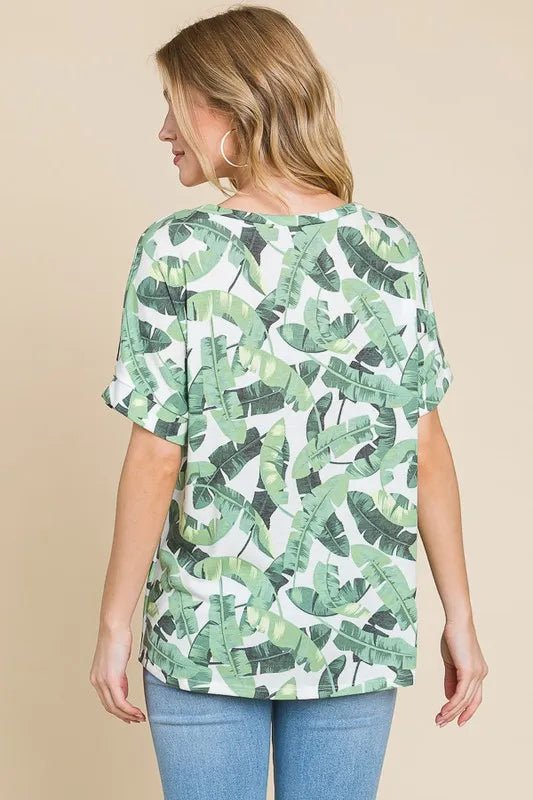 BOMBOM Lightweight Printed Round Neck Short Sleeve T-Shirt for Women - Casual Summer Tee for Outfits, Travel & Everyday Wear