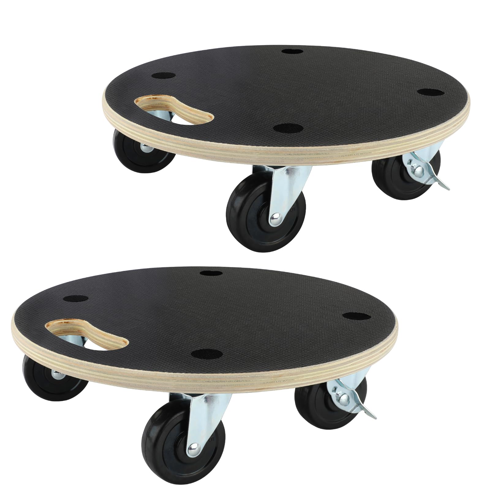 Nellyke Heavy Duty 4-Wheel Furniture Dolly Cart - 550 lbs Capacity Portable Moving Dolly for Home, Office & Warehouse - Ideal for Moving Furniture, Appliances & Heavy Boxes