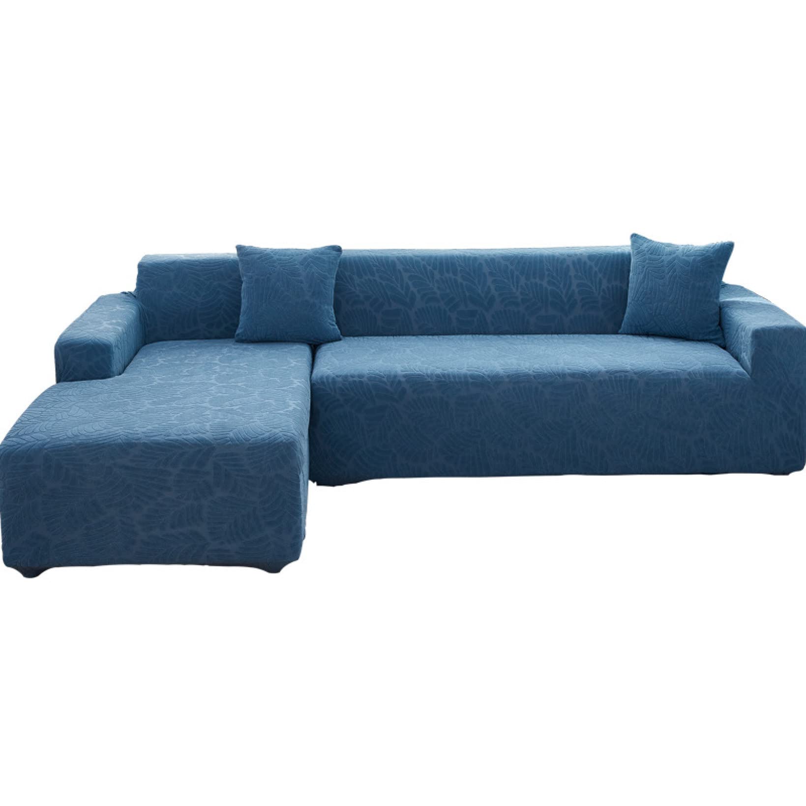 L-Shaped Sectional Sofa Slipcover - Breathable Polyester Furniture Protector with Non-Skid Foam Backing for Living Room Couches | Perfect for Pet Owners & Family Gatherings