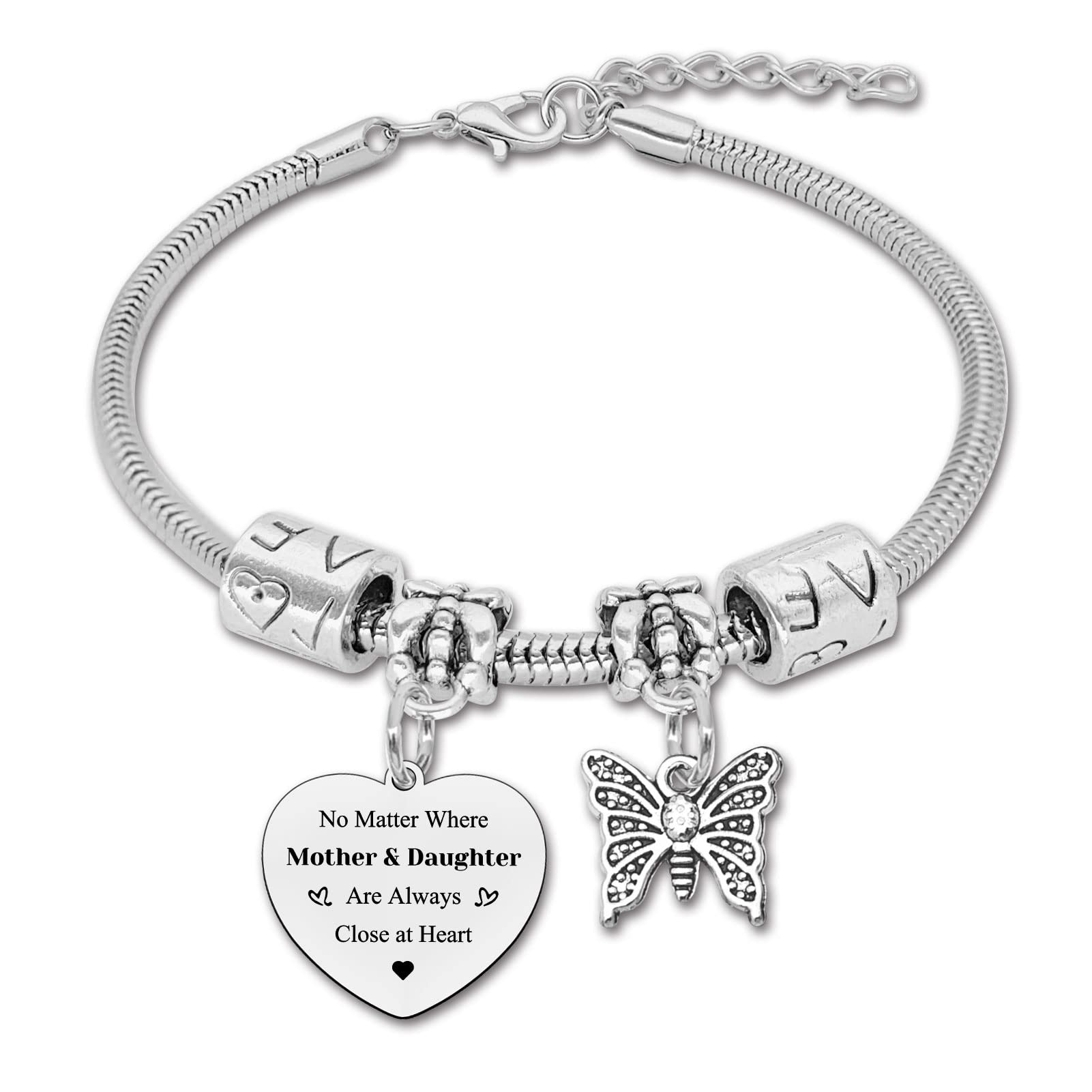 Beautiful Daughter Bracelet for Mom - Thoughtful Gift from Daughter, Daughter-in-Law & Stepdaughter | Birthday, Mother's Day & New Year Present for Women | Perfect for Special Occasions & Heartfelt Moments