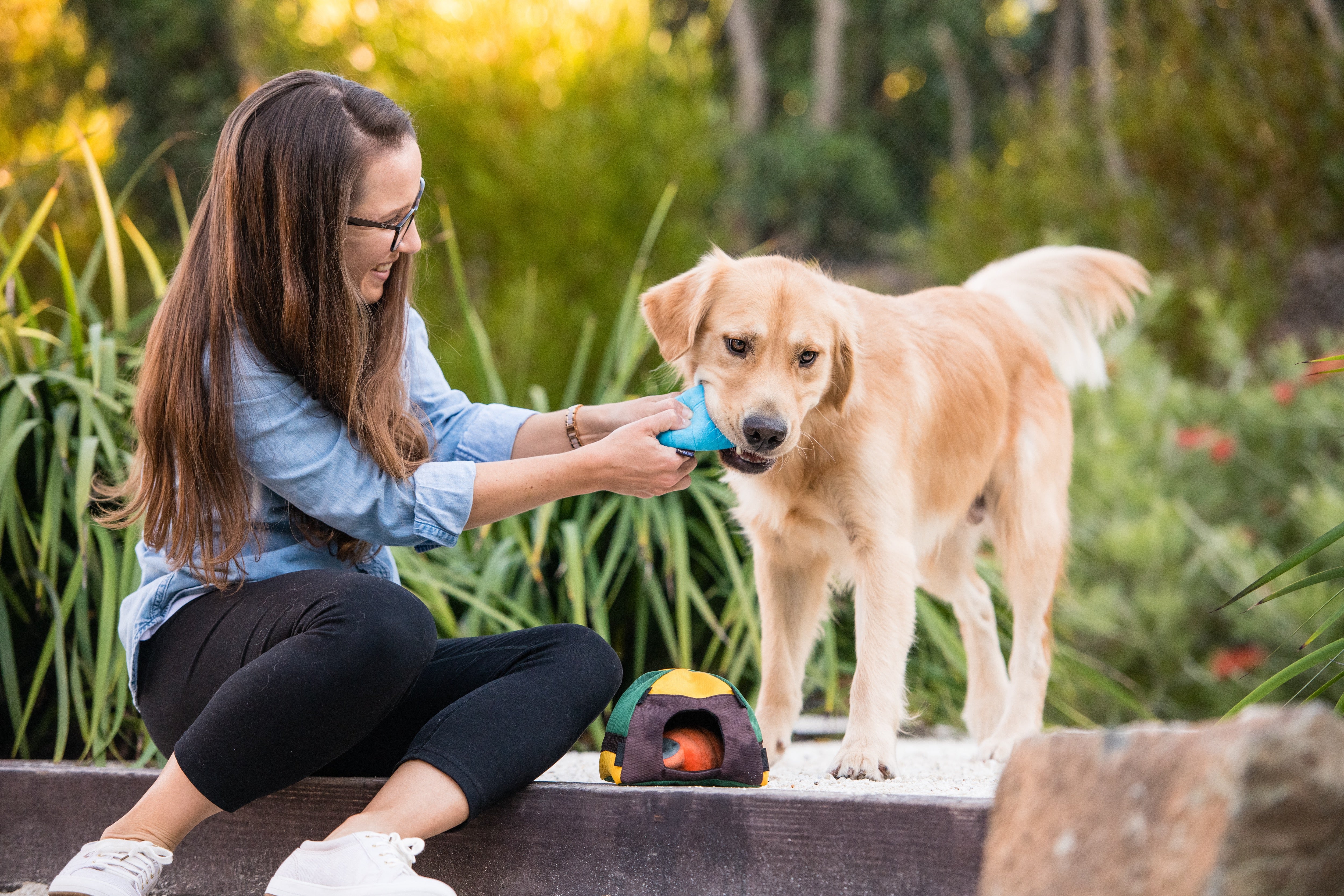 Camp Corbin™ Dog Plush Toy - Soft & Durable Chew Toy for Small & Medium Dogs | Perfect for Indoor Play, Outdoor Camping & Travel Adventures
