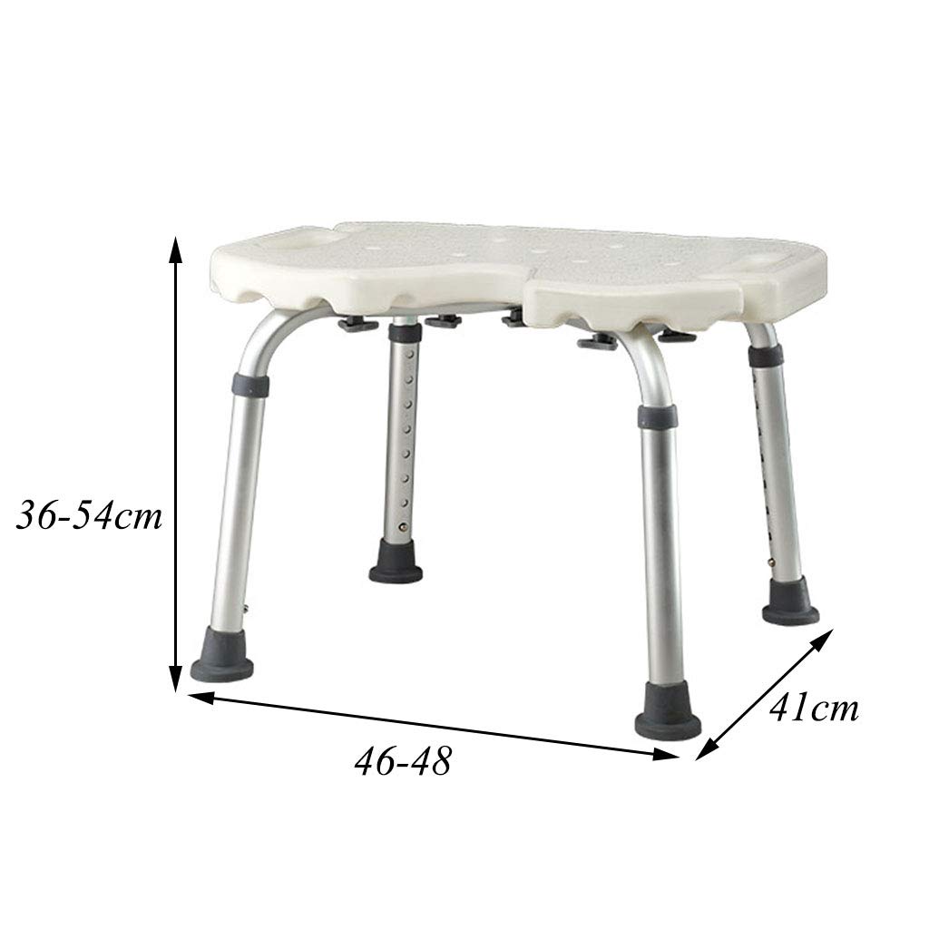Lightweight Aluminum Alloy Non-Slip Shower Chair for Seniors - Bathroom Safety Handle with Adjustable Height - Ideal for Elderly, Disabled & Post-Surgery Recovery - Perfect for Bathing Safety in Home & Healthcare Facilities