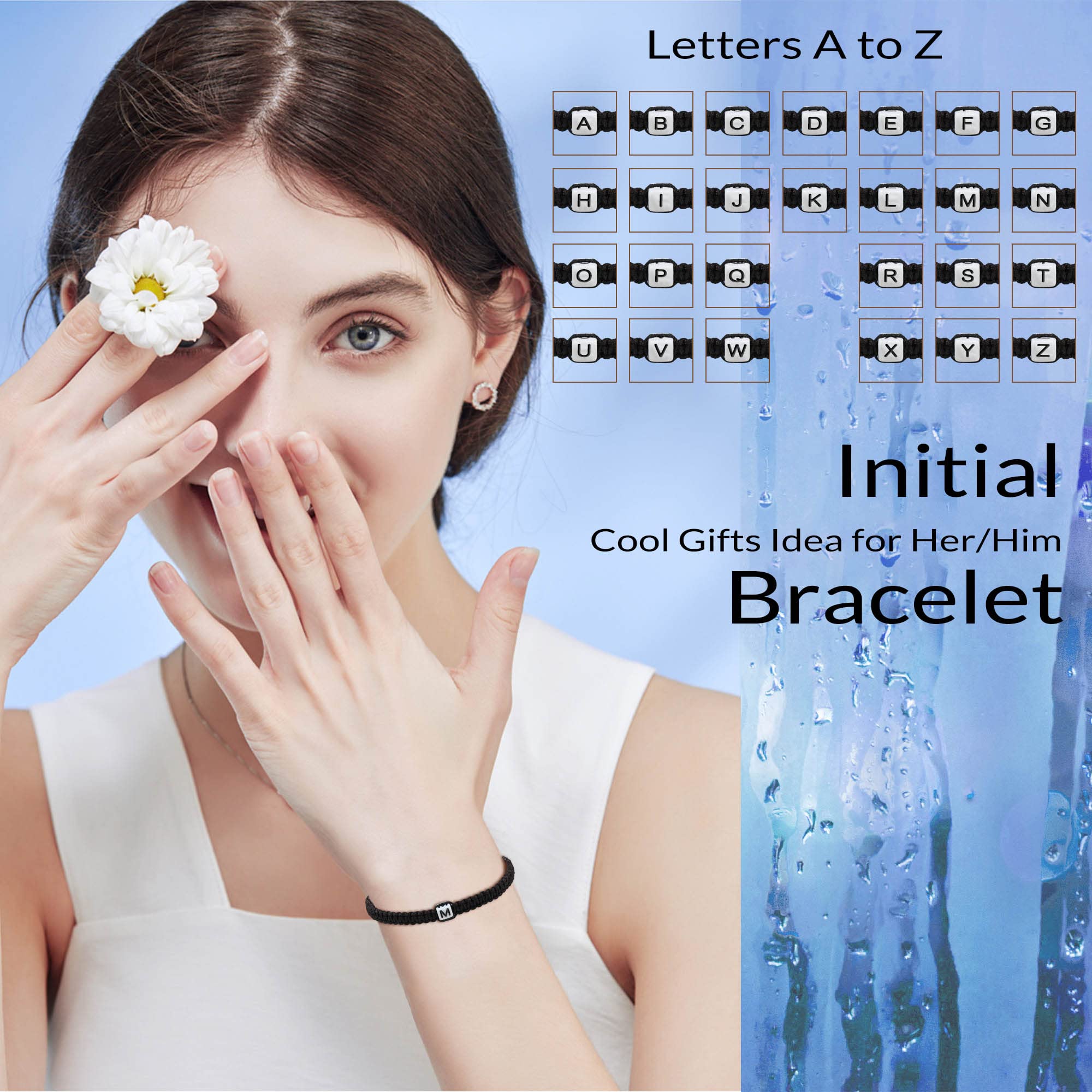 Personalized Initial Bracelets for Women & Men - Custom Letter A-Z Charm, Adjustable Braided Jewelry - Best Gift for Her, Teen Girl, Best Friend, Mom - Birthday, Graduation, Mother's Day, Christmas, Valentine's Day - Perfect for Everyday Wear, Special Occasions & Thoughtful Gifting