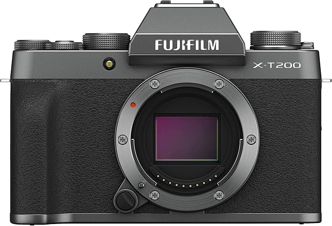FUJIFILM X-T200 Mirrorless Digital Camera (Silver Body) - Compact & Lightweight for Travel, Vlogging & Street Photography