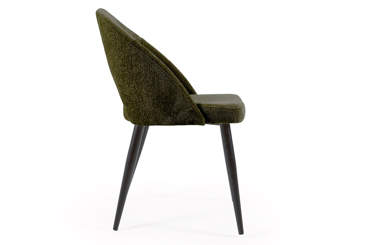 Como Mauai Chair - Soft Chenille Fabric Accent Chair for Living Room, Bedroom, or Office - Comfortable Modern Lounge Seating for Relaxing and Reading