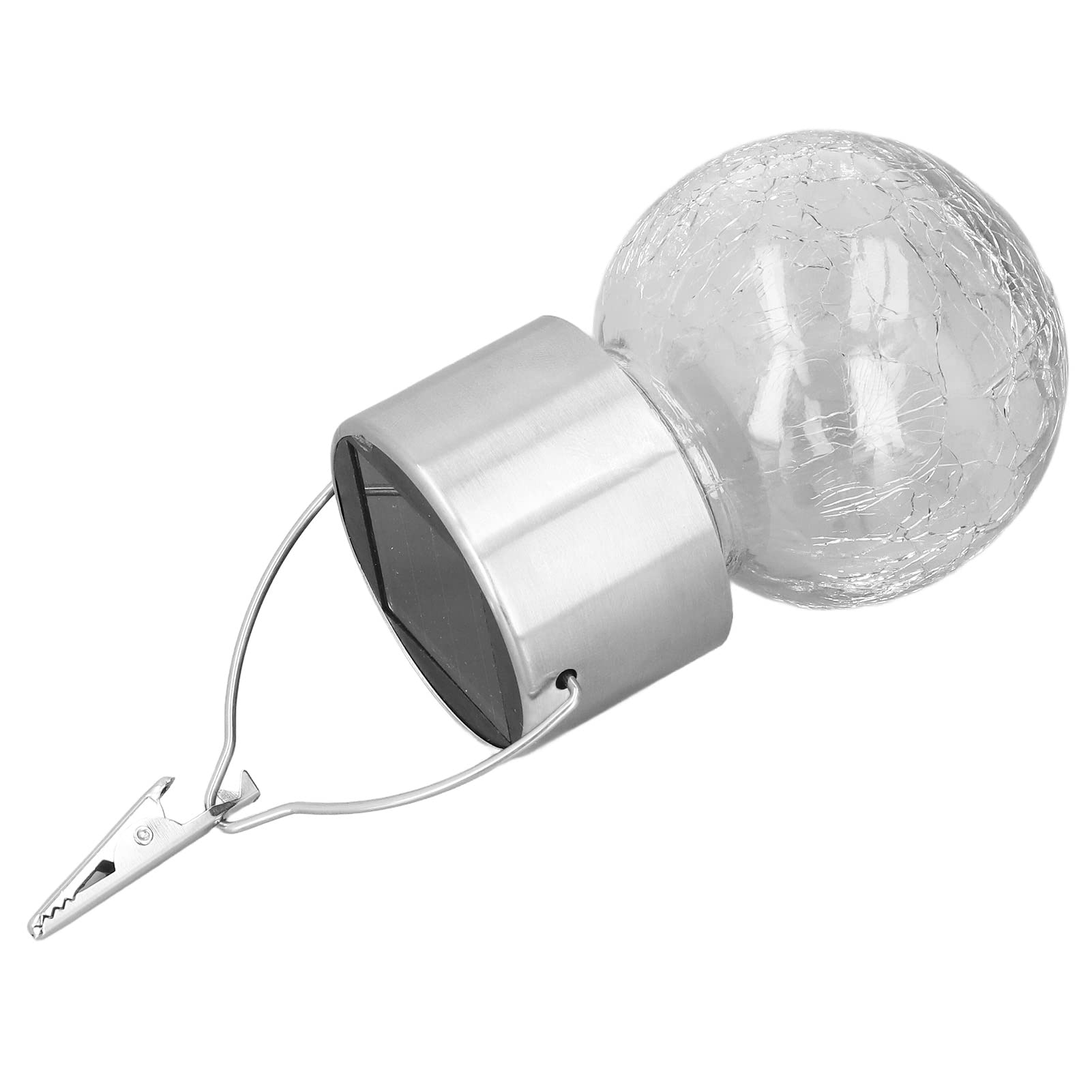 Outdoor Hanging Solar Lights - Glass Ball Crack Pattern with Auto Sensor, Solar Charged Garden Lights for Patio, Yard, Pathway & Landscape Decoration