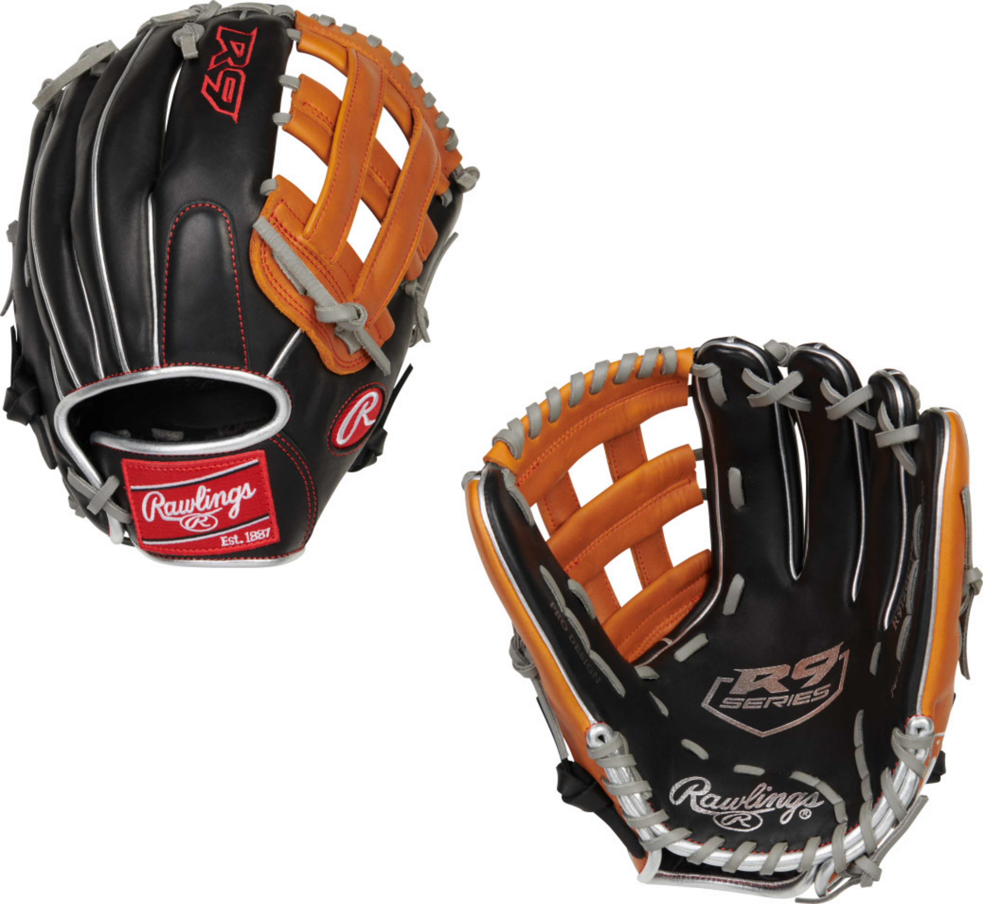 Rawlings R9120U 6BT Youth Contour Baseball Glove - 12 Inch Youth Baseball Mitt for Kids & Teens - Perfect for Little League, Training & Games