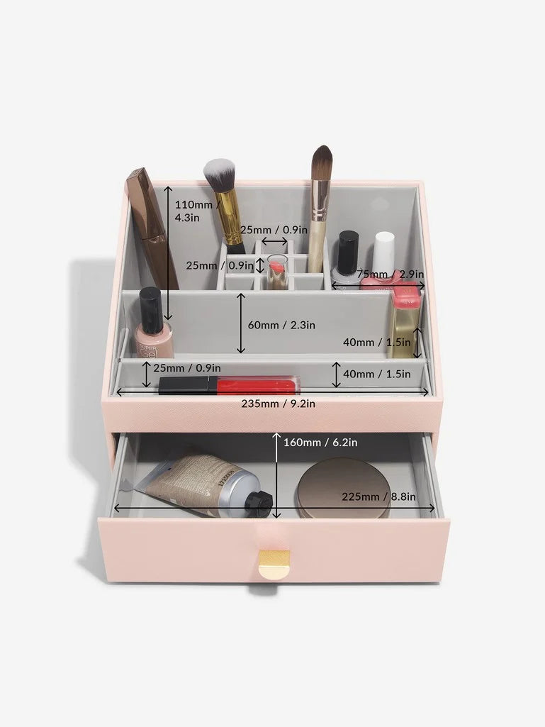 Classic Makeup Organizer Blush Palette - Perfect for Travel, Home Vanity & Professional Makeup Artists | Portable & Stylish Cosmetic Storage Solution