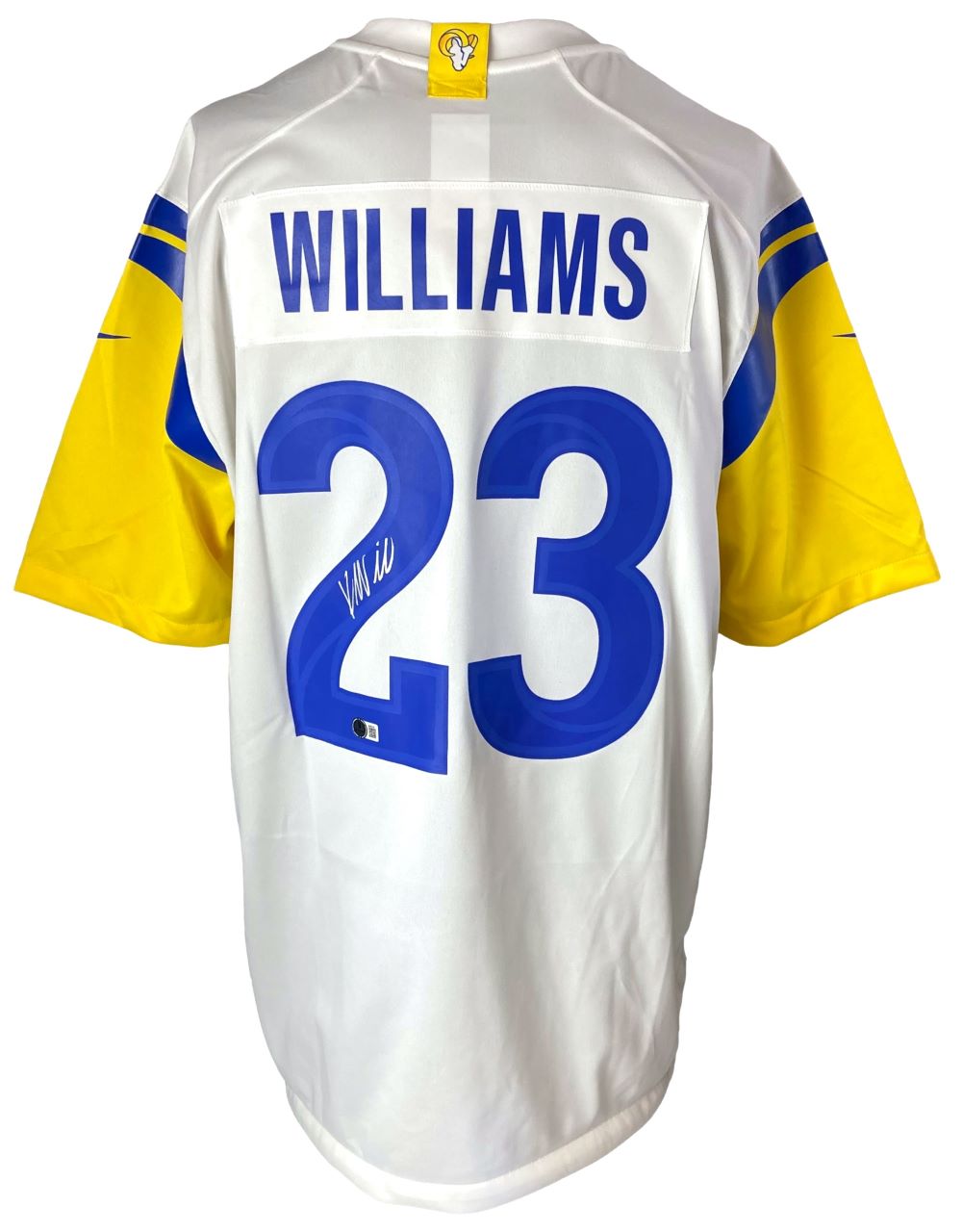 Kyren Williams Autographed Los Angeles Rams White Nike Game Jersey - Limited Edition - Perfect for NFL Fans, Collectors & Sports Memorabilia Enthusiasts - Great for Gifting, Display & Game Day Support