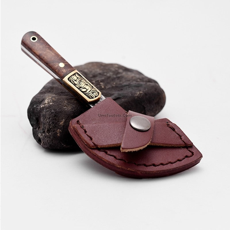 Premium Handmade Puerh Tea Cake Axe Knife - Traditional Chinese Tea Cutting Tool for Breaking & Serving Pu-erh Tea Cakes - Perfect for Tea Ceremonies, Gifts & Tea Enthusiasts