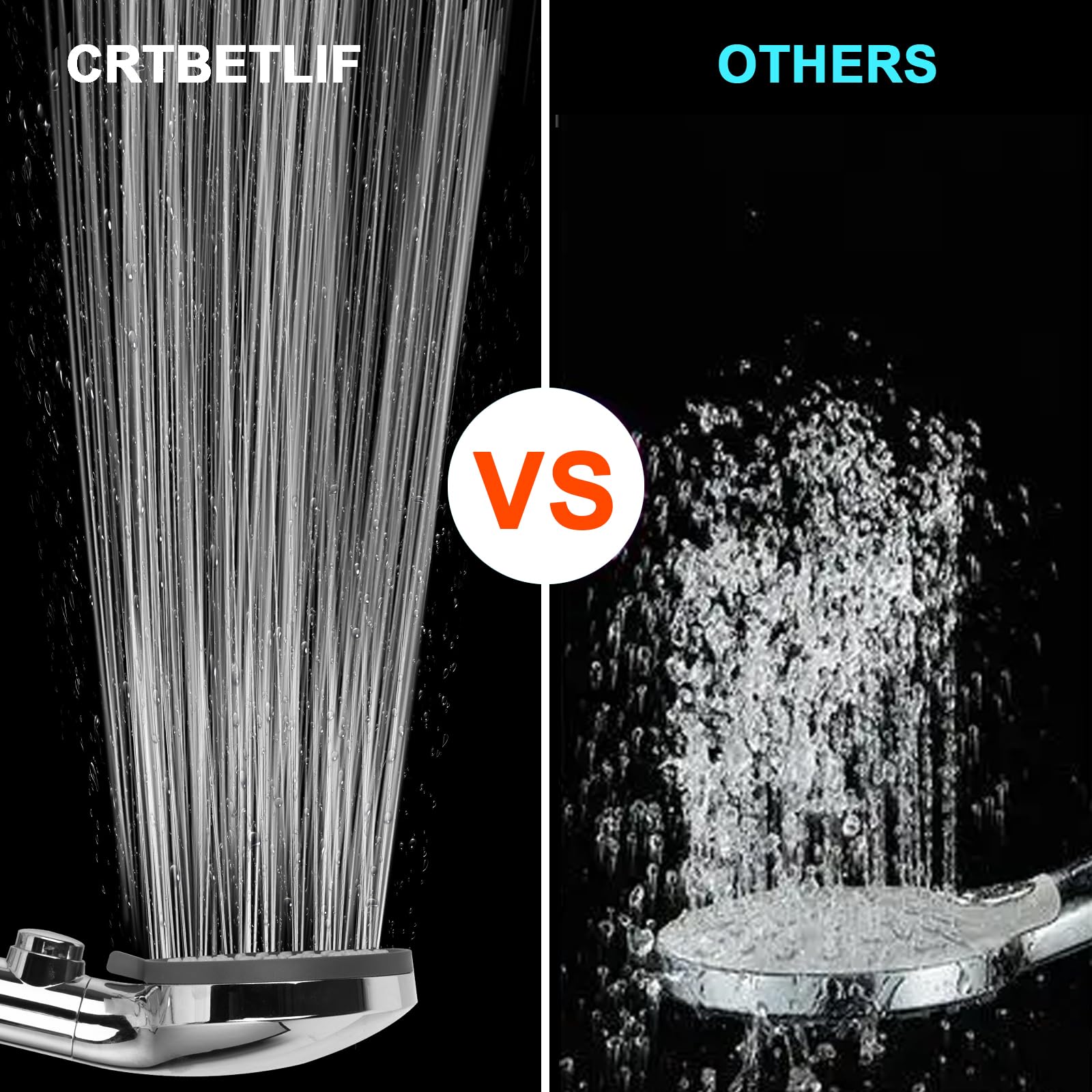 **High Pressure RV Shower Head with Hose - 5 Mode Handheld Showerhead for RV, Camper, Travel Trailer & Motorhome - Water Saving Shower Head with On/Off Switch & Holder - Perfect for Camping, Road Trips & Off-Grid Living**