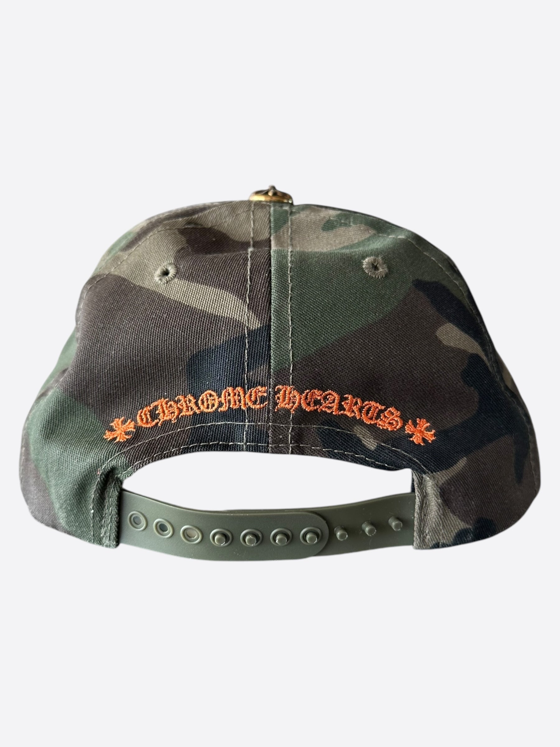 Chrome Hearts Camouflage Orange CH Logo Baseball Cap - Stylish Streetwear Accessory for Men & Women | Perfect for Casual Outfits, Hip-Hop Fashion, and Outdoor Activities