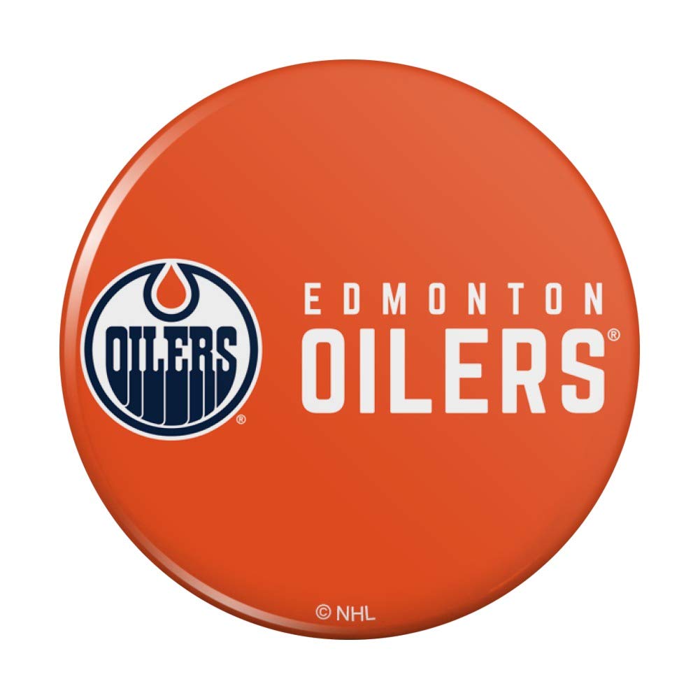 Edmonton Oilers NHL Logo Refrigerator Magnet - Strong Magnetic Kitchen & Locker Decor for Fans, Offices, Dorms, and Gifts