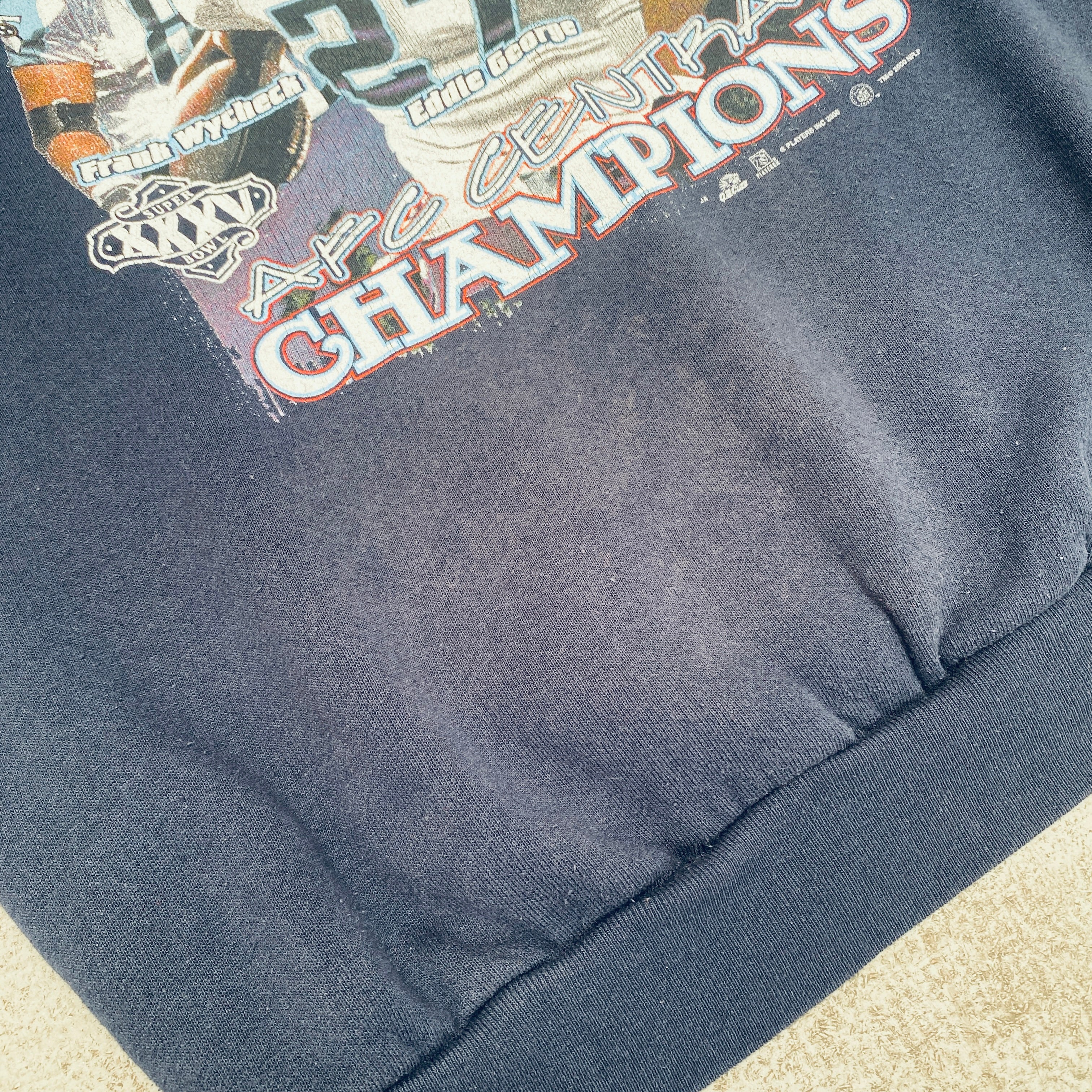 Tennessee Titans 2000 AFC Central Champions Graphic Sweatshirt - Men's Large Size - Perfect for Game Day, Sports Events & Fan Apparel