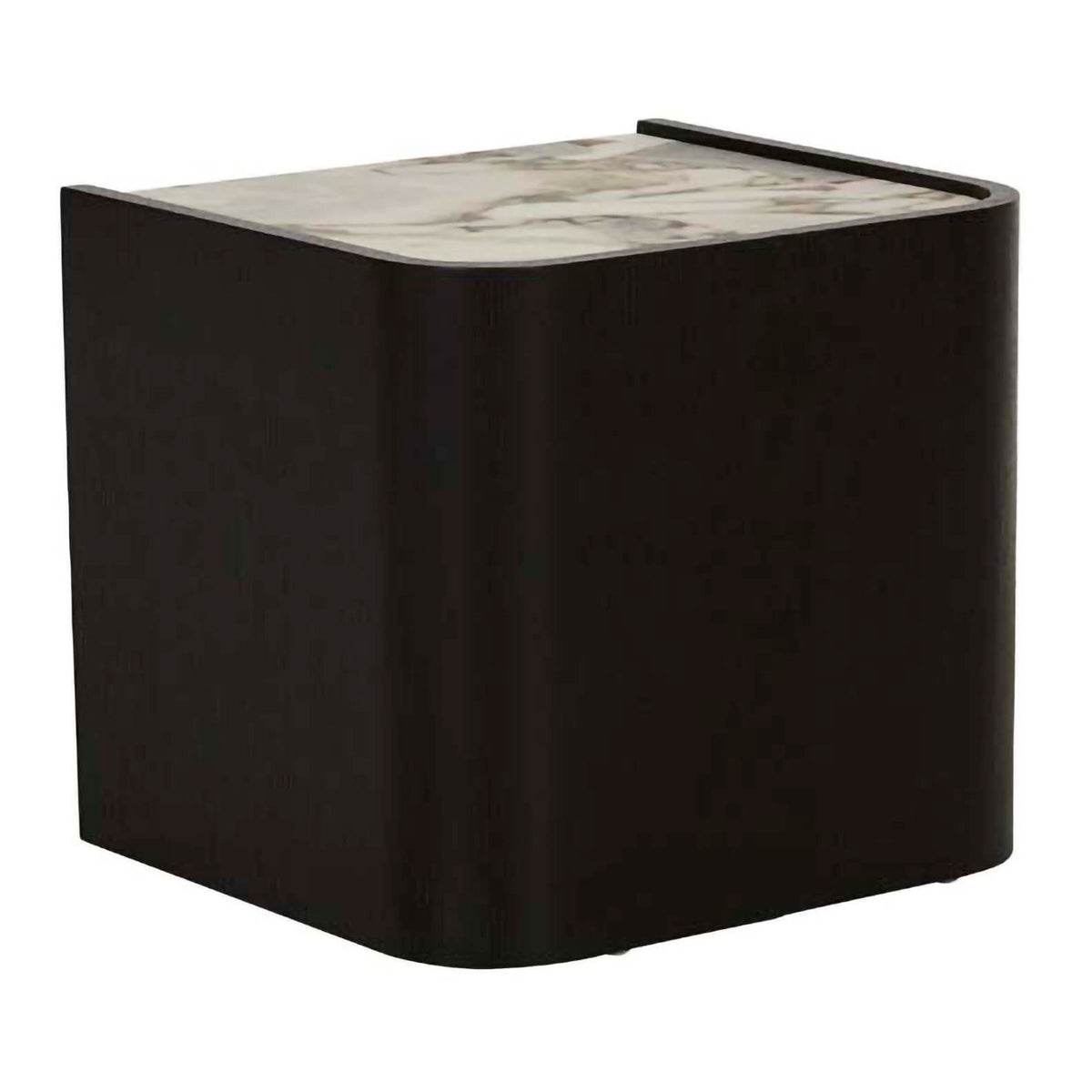 Globe West Elsie Bedside Table - Modern Nightstand with Storage Drawer for Bedroom, Living Room & Office - Stylish Wooden End Table with Shelf