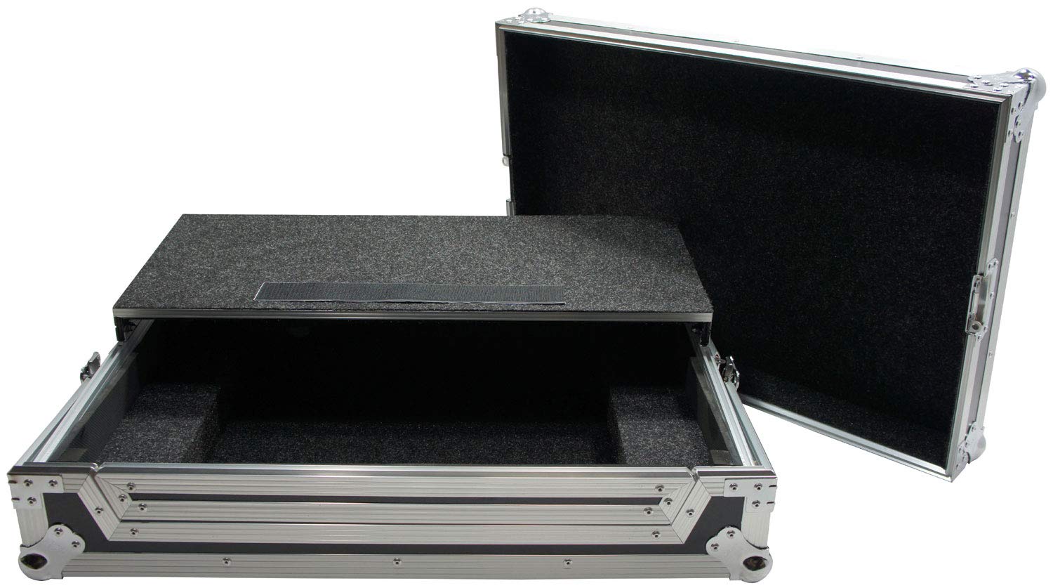 Harmony Audio HCDDJSXLT Flight Glide Laptop Stand Tray DJ Custom Case - Compatible with Pioneer DDJ-RX - Portable DJ Equipment for Live Performances & Studio Sessions