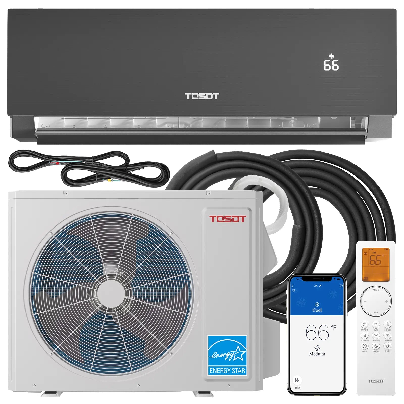 Aoraki 24.5 SEER2 24000 BTU Ductless Mini Split Heat Pump AC with ERV System - Energy Efficient Heating & Cooling for Home, Office, and Small Business Spaces