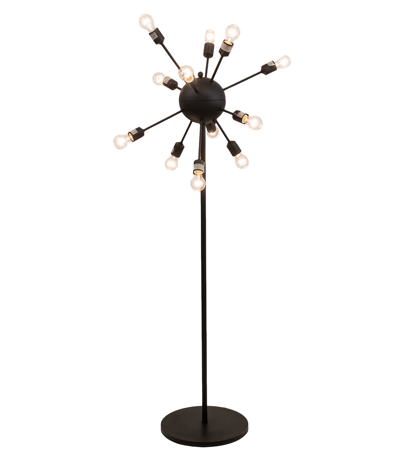 12-Light Modern Floor Lamp for Living Room - Adjustable Brightness LED Standing Light for Bedroom, Office & Reading Corner