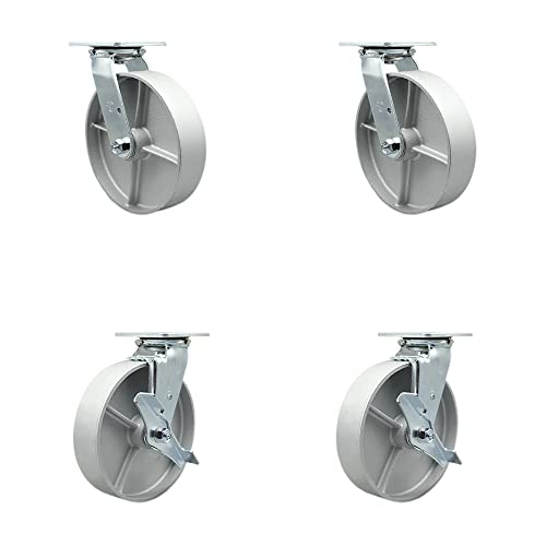 4 Swivel w/2 Top Lock Brakes