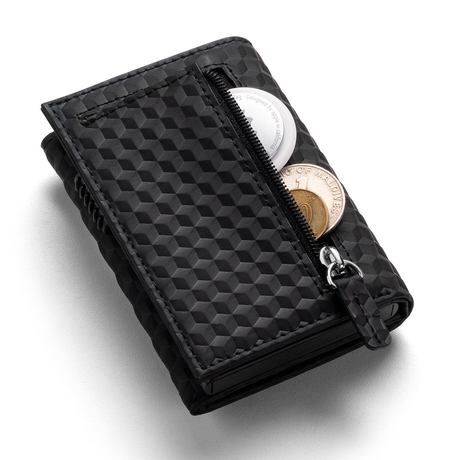 VC302 Limited Edition Numbered Tri-Fold Wallet with Side Slider & Magnetic Closure - Perfect for Everyday Carry, Travel & Business (Men's RFID Blocking Leather Wallet)