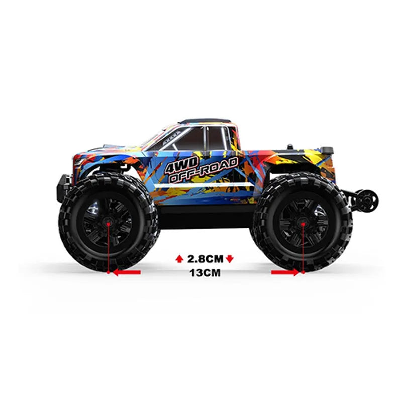 MJX Hyper Go 1/20 Scale 4WD RC Car with 1806 Brushless Motor - 39km/h High Speed Off-Road Remote Control Truck for Kids & Adults - Perfect for Backyard Racing, Off-Road Adventures and RC Hobby Enthusiasts