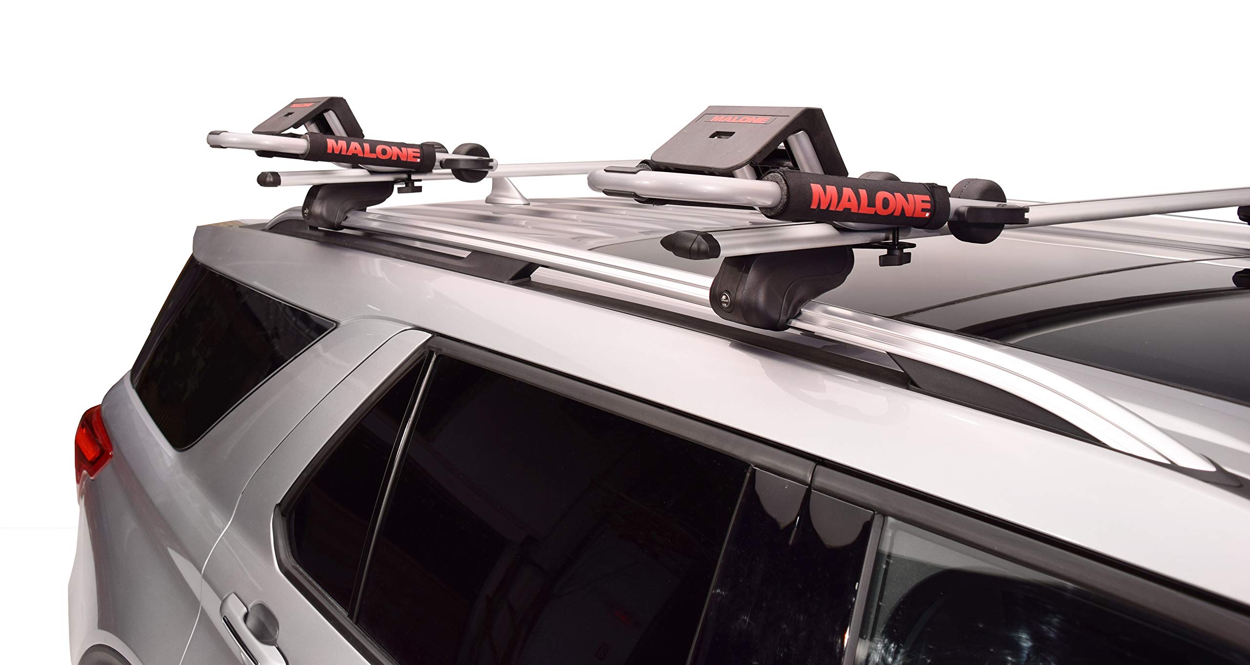 Malone Downloader 2-Pack with Speed Lines - Universal J-Style Car Roof Rack for Kayaks, Canoes & SUVs - Heavy Duty Water Sports Gear Carrier for Outdoor Adventures