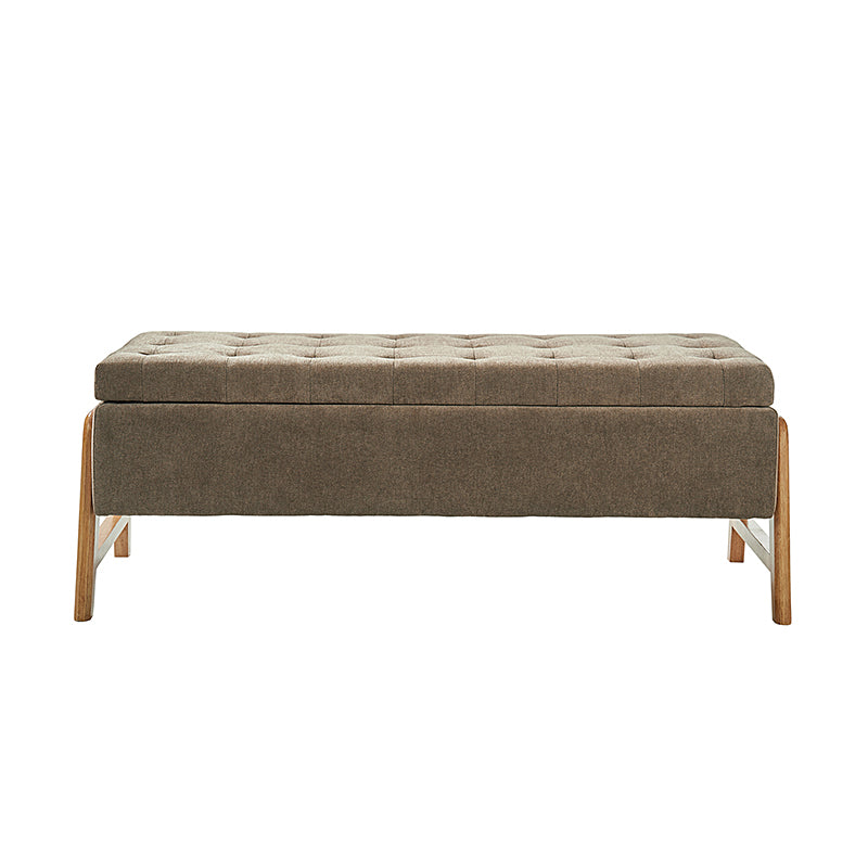 Salina Mid-Century Modern Inspired Storage Bench - Stylish Entryway & Living Room Seating with Hidden Storage - Perfect for Small Spaces & Home Organization
