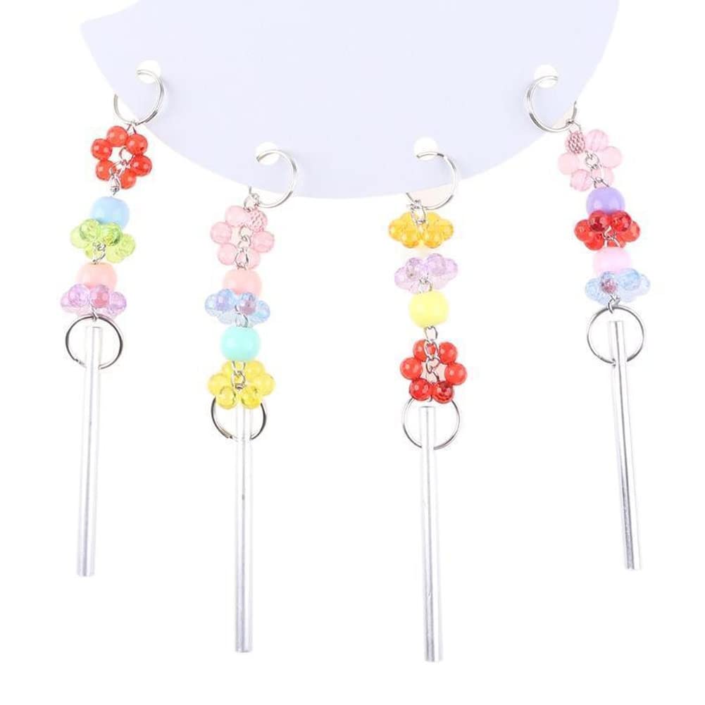 Ansu Bird Swing Toy with Mirror & Bells - Colorful Parrot Perch for Macaw, Cockatoo, Parakeet - Perfect for Cage Entertainment & Exercise