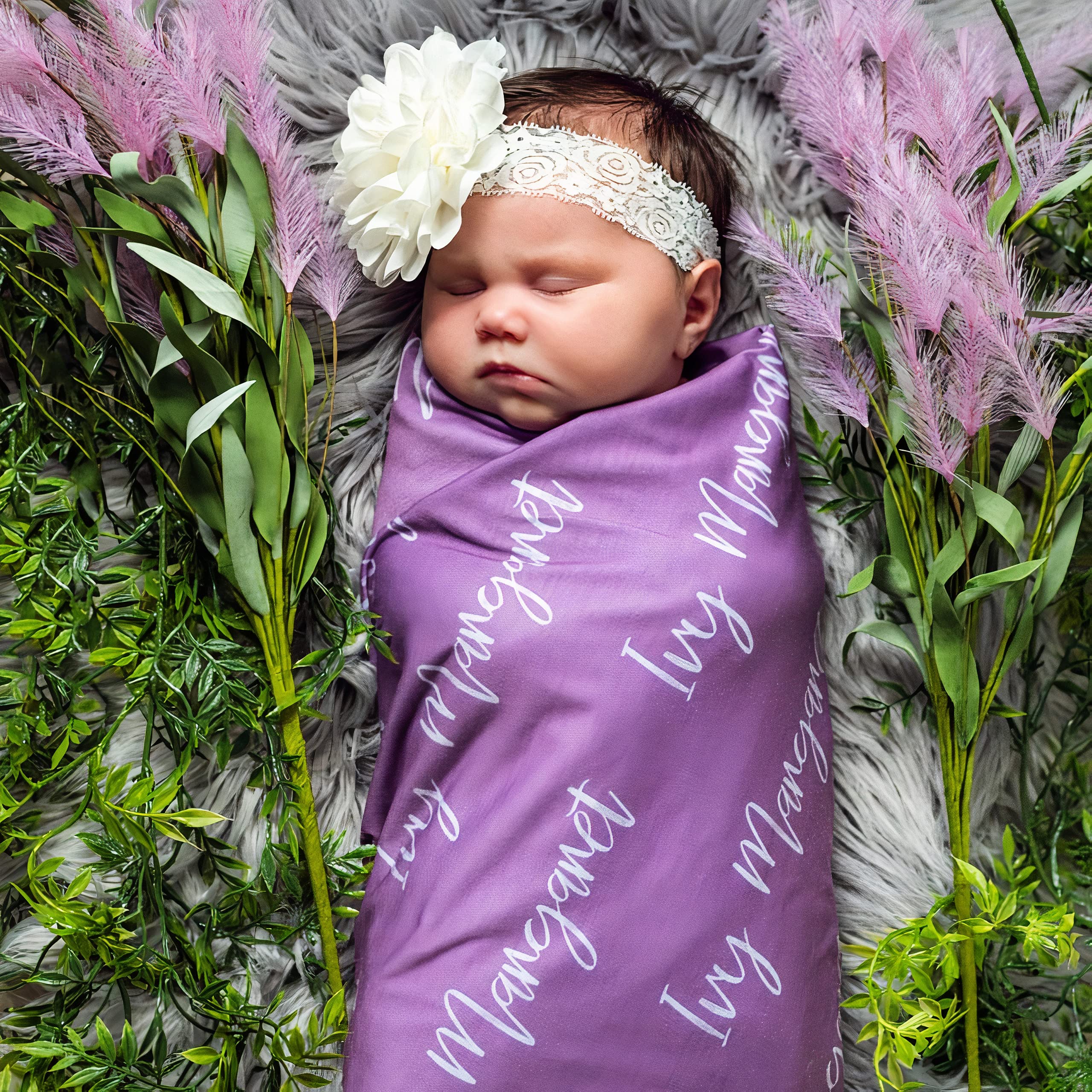 Personalized Baby & Kids Blanket with Name - Custom Monogrammed Baby Blanket Gift for Girls, Boys, Newborns & Adults - Perfect for Swaddling, Birthdays, Christmas & Nursery Decor