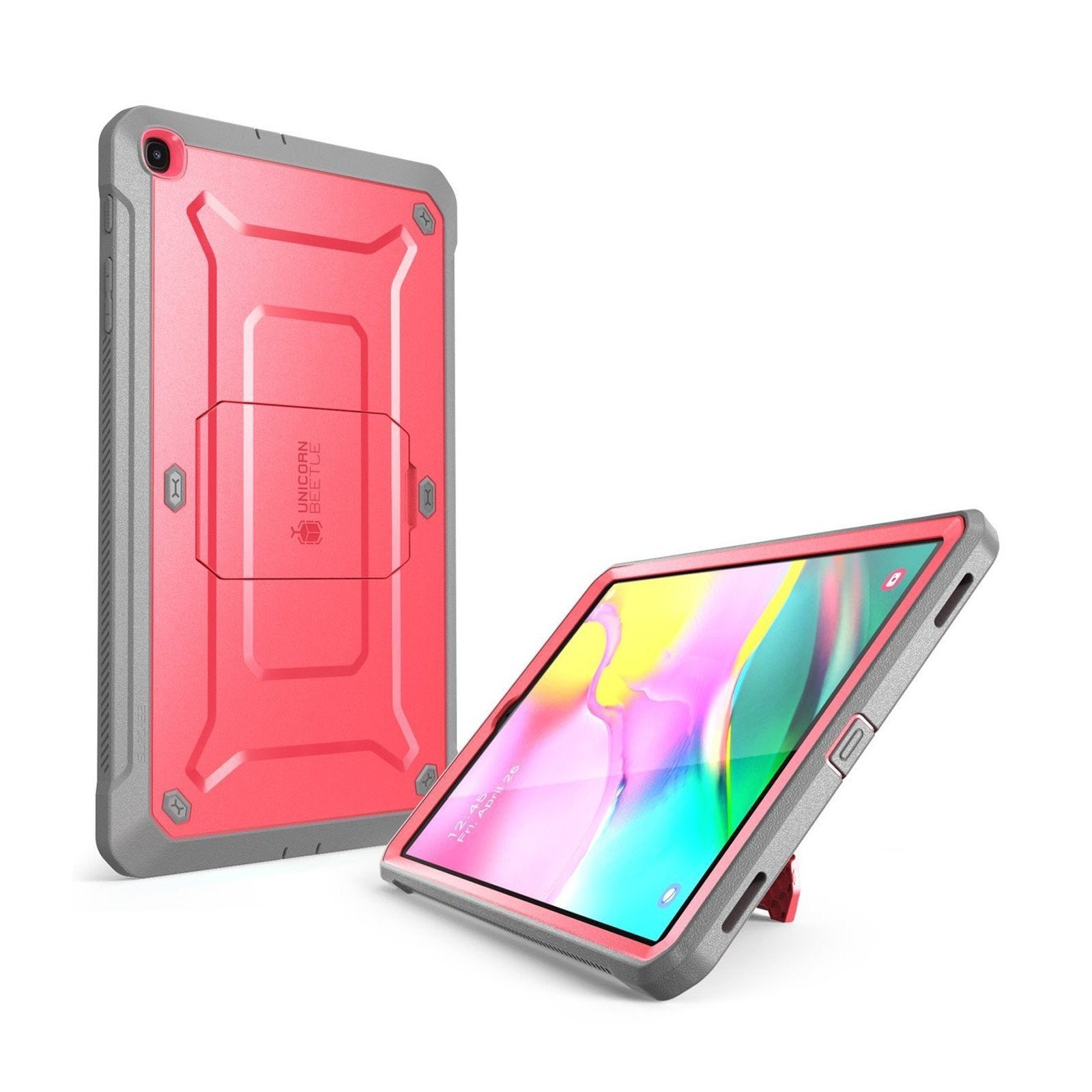 Samsung Galaxy Tab A 10.1 Inch (2019 Model) Unicorn Beetle Pro Rugged Full-Body Protective Case - Pink | Shockproof Cover for Kids, Travel & Outdoor Use