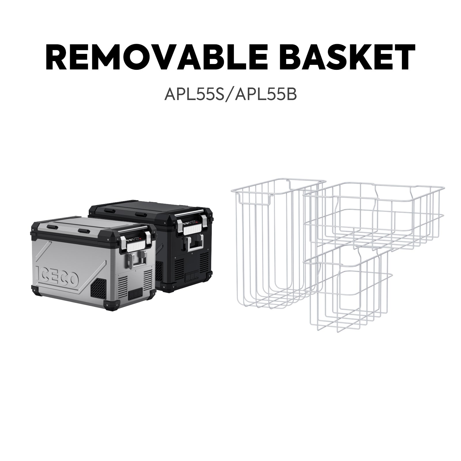 58QT APL55 12 Volt Portable Refrigerator with PB1000 Power Station - Perfect for Camping, Road Trips & Outdoor Adventures