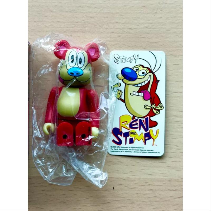 Bearbrick Series 18 HORROR STiMPY 100% Collectible Vinyl Art Toy - Limited Edition Japanese Designer Figure for Horror Fans & Anime Collectors - Perfect for Display, Gifts, and Pop Culture Enthusiasts