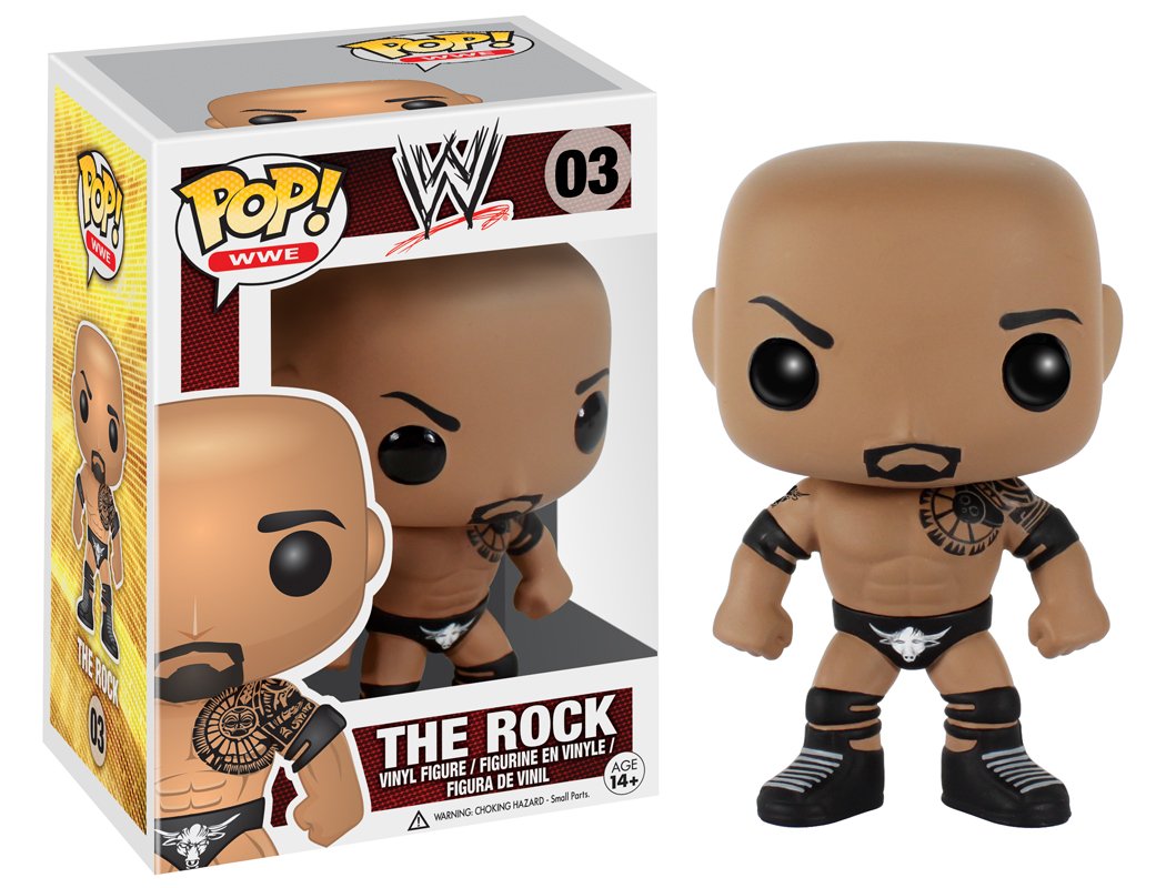 Funko POP WWE: The Rock Collectible Vinyl Figure - Perfect for WWE Fans, Collectors, and Home/Office Decor