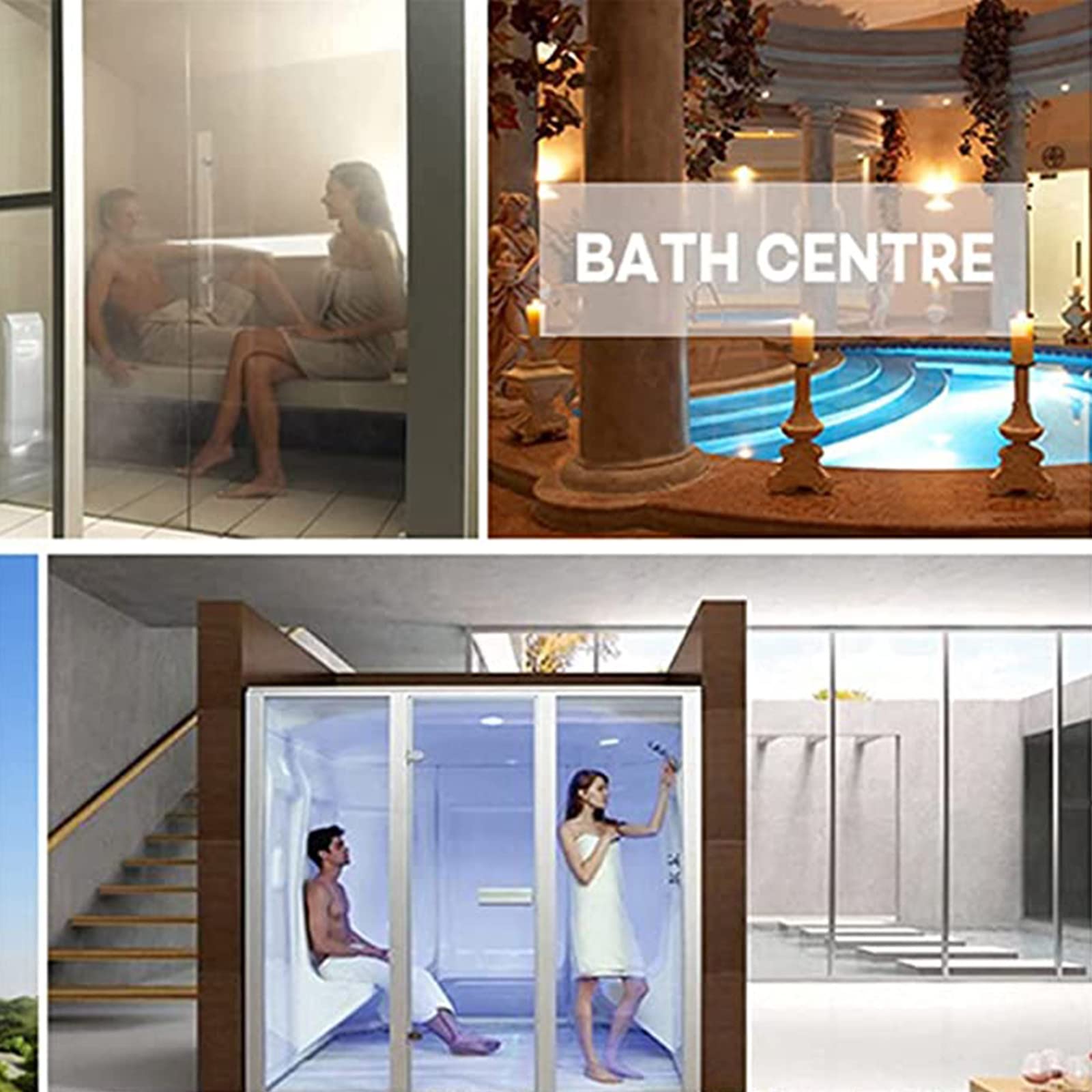 380V 8.0kW Sauna Steam Generator - Home Steam Room Shower Spa Machine with Waterproof Control & Auto Drain Function | Perfect for Relaxation, Detox & Home Wellness Therapy