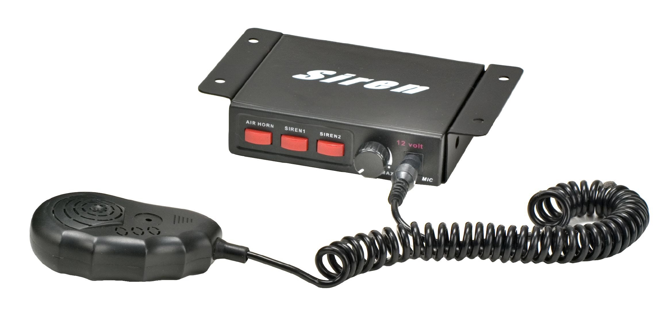 Wolo 4001 Alert Dash Control Electric Siren - 12V Loud Emergency Vehicle Horn for Trucks, Police Cars & Fire Engines - Perfect for Emergency Response & Safety Alerts