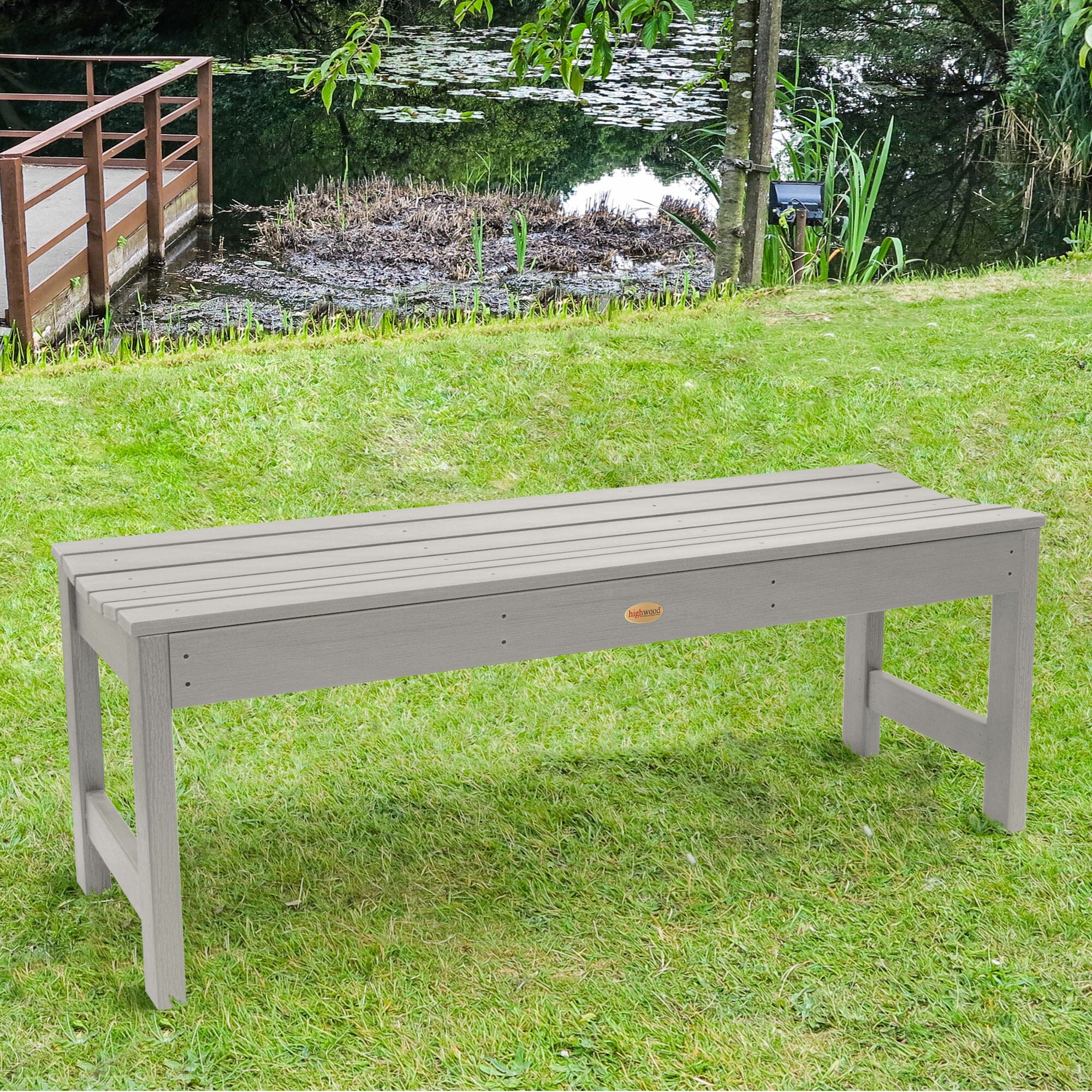 4ft Lehigh Picnic Bench - Outdoor Dining Table for Backyard, Patio, Park & Camping - Heavy Duty Wooden Picnic Table for Family Gatherings & BBQs