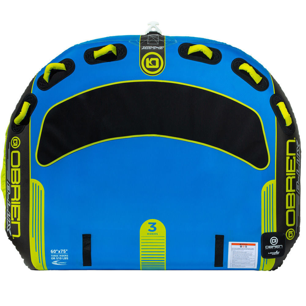 O'Brien D Lux Towable Tube - 3 Rider Inflatable Water Tube for Boating, Lake & Ocean Fun - Perfect for Family & Friends Water Sports Activities