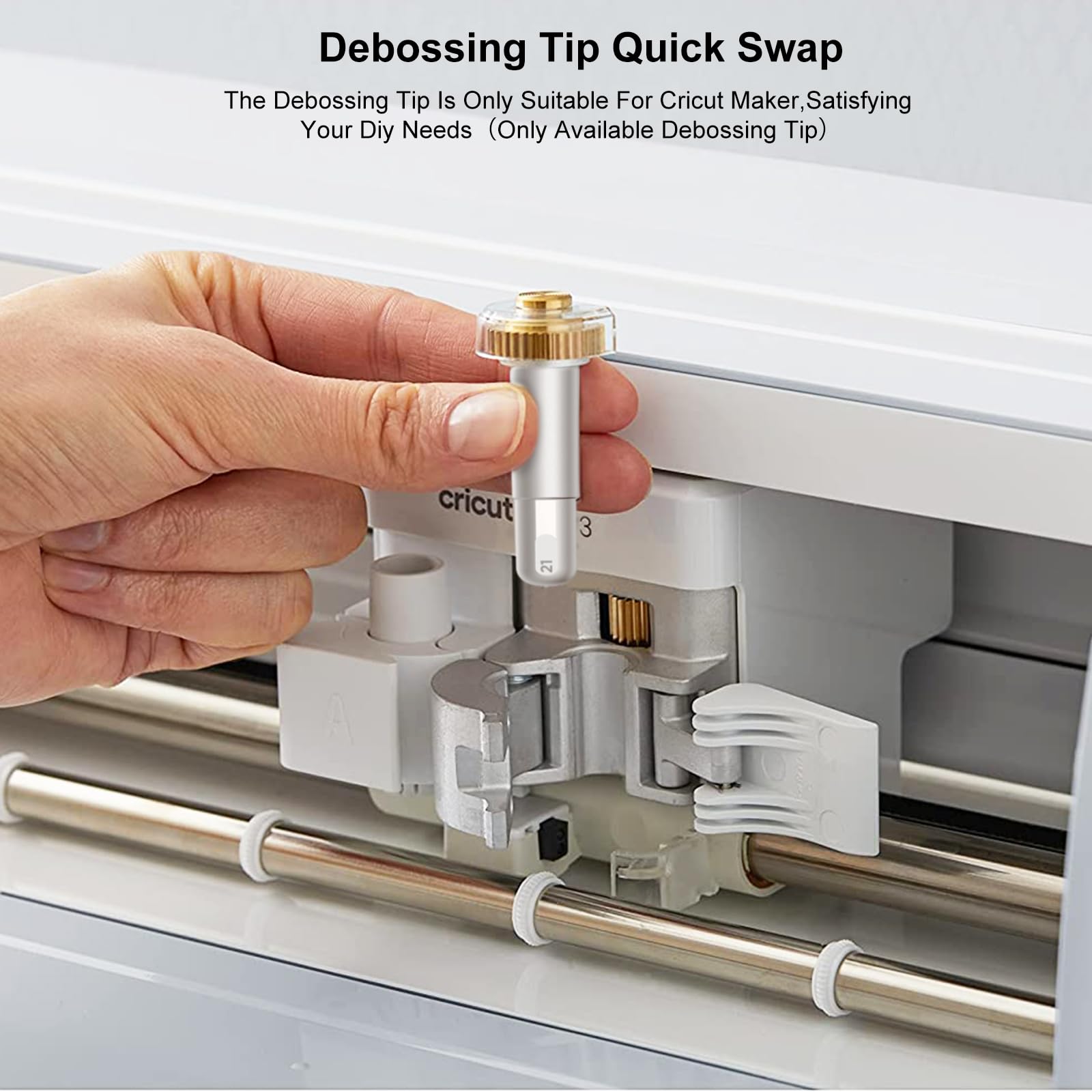 Premium Debossing Tip Set for Cricut Maker - Fine Embossing Tools for Cardstock, Foil Paper, Glitter Paper & Coated Materials | Perfect for DIY Greeting Cards, Scrapbooking & Paper Crafts
