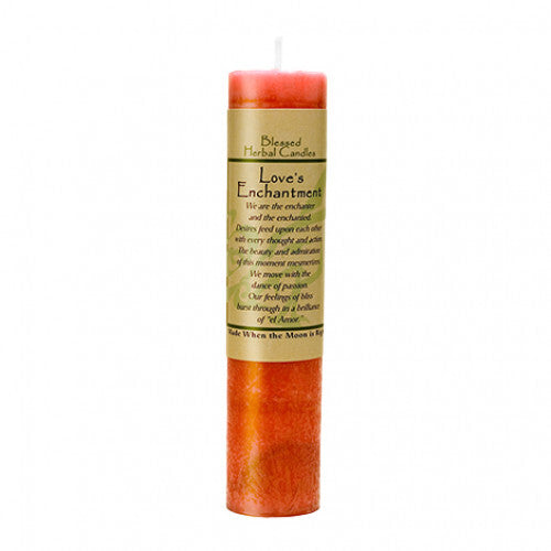Blessed Herbal Original Candle - Love's Enchantment Scented Soy Wax Candle for Romance, Meditation & Relaxation | Perfect for Home Decor, Spa & Gift Giving