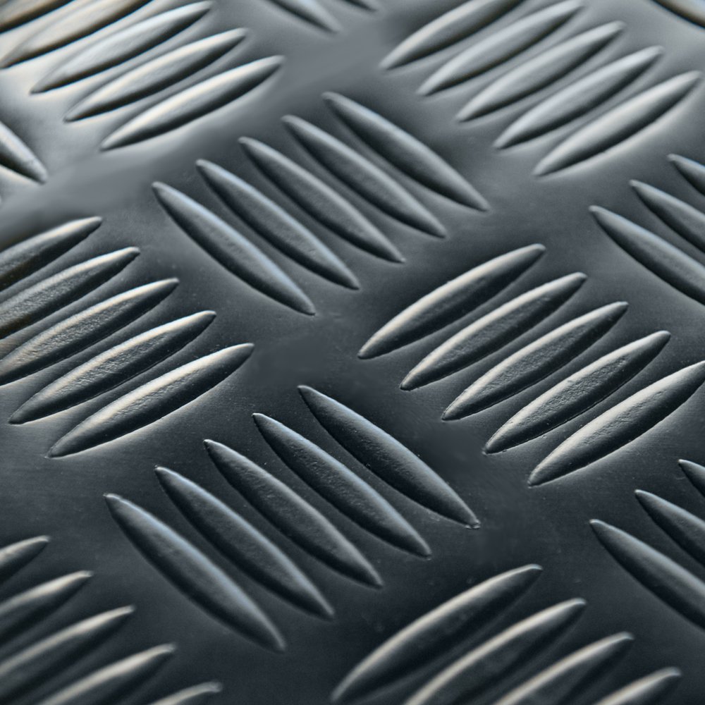 Rubber-Cal Diamond-Grip Floor Mat - Anti-Slip Rubber Mat for Home, Garage & Workshop - Heavy Duty, Durable & Easy to Clean - Perfect for High Traffic Areas & Wet Floors