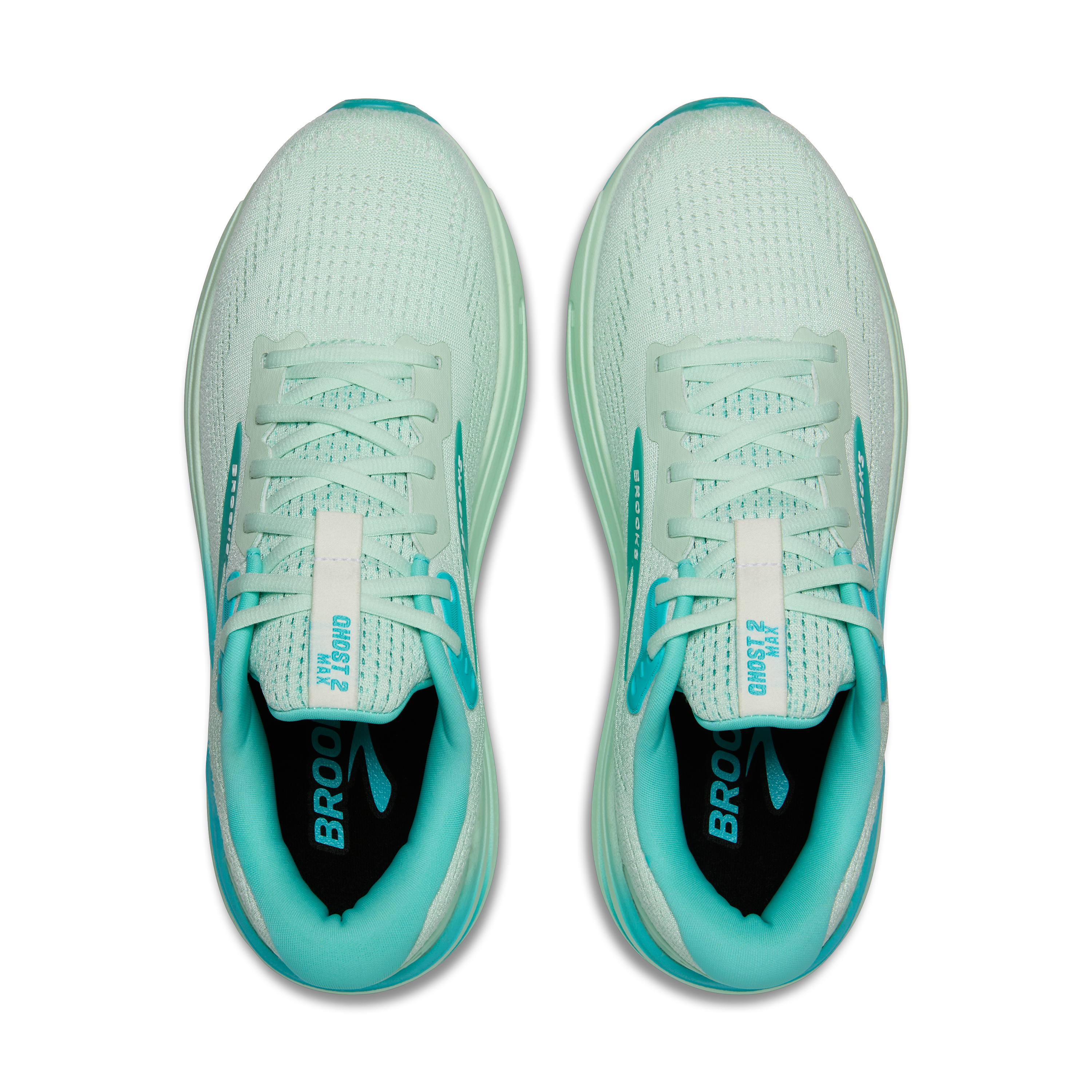 Men's Ghost Max 2 Hyper Glow Running Shoes (451 HoneyDew/Blue/White) - Lightweight Cushioned Sneakers for Jogging, Gym Workouts & Daily Wear