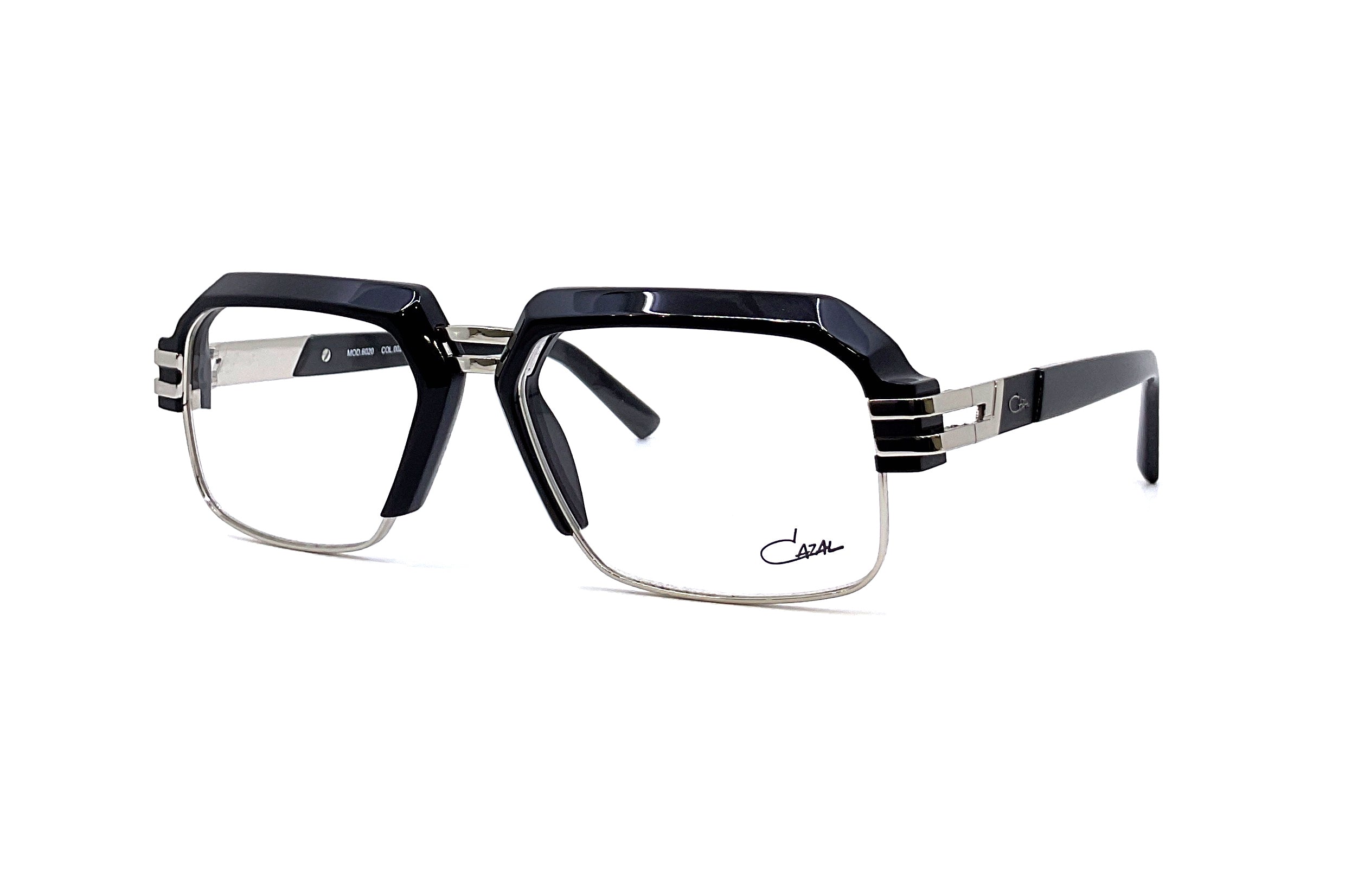 Cazal 6020 Black Silver Vintage Sunglasses for Men & Women - Retro Fashion Eyewear for Outdoor, Driving, and Daily Wear