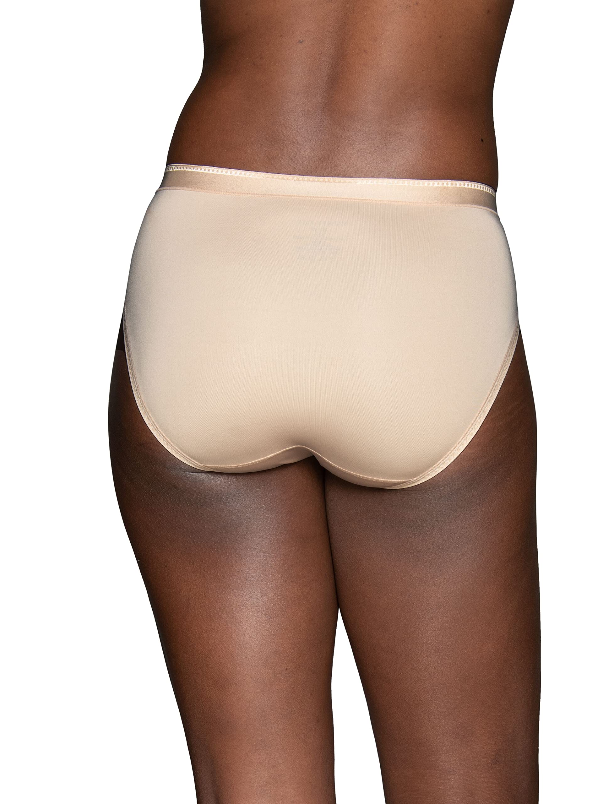 Vanity Fair Women's Comfort Where It Counts Hi-Cut Panties - Soft Cotton Underwear for All-Day Comfort, Perfect for Work, Travel & Everyday Wear