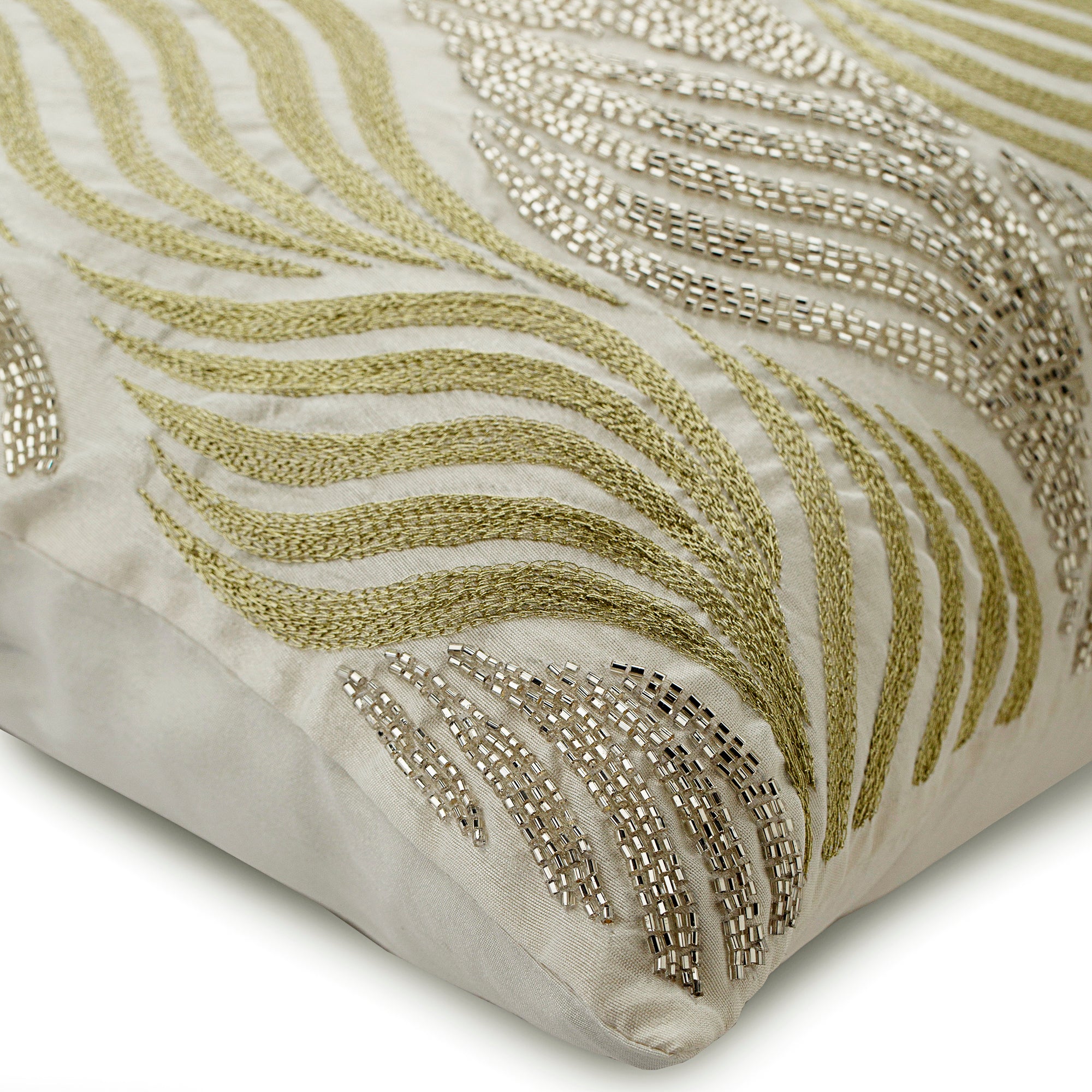 White Cotton Linen Throw Pillow Cover - Soft Bohemian Decorative Cushion Case for Sofa, Bed, Living Room & Home Decor