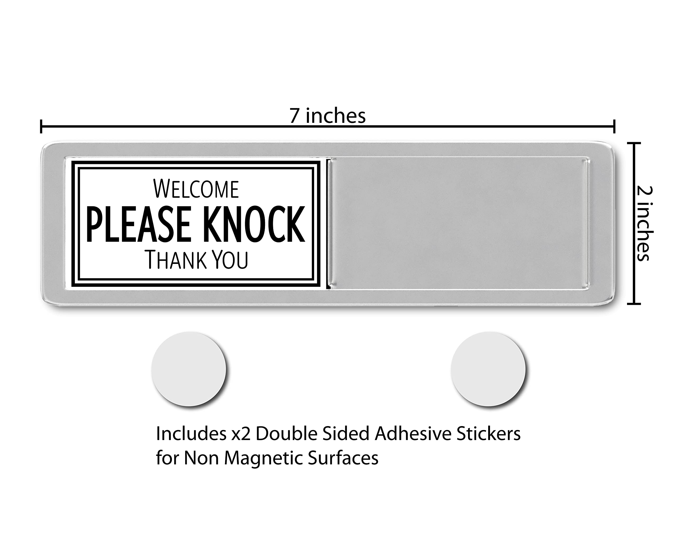 Black & White 'Do Not Disturb' Door Sign - Office Privacy Hanger for Meetings (7x2 Inches) - Perfect for Conference Rooms, Home Offices & Work Spaces
