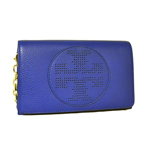 Tory Burch Kipp Crossbody Bag in Nile Blue | Small Leather Shoulder Purse for Women | Perfect for Everyday Use, Travel & Date Night