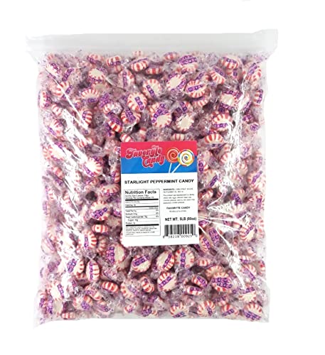 Bulk Starlight Peppermint Candy - 5lb Bag (Approx. 400 Pieces) - Perfect for Holiday Parties, Office Treats & Candy Buffets